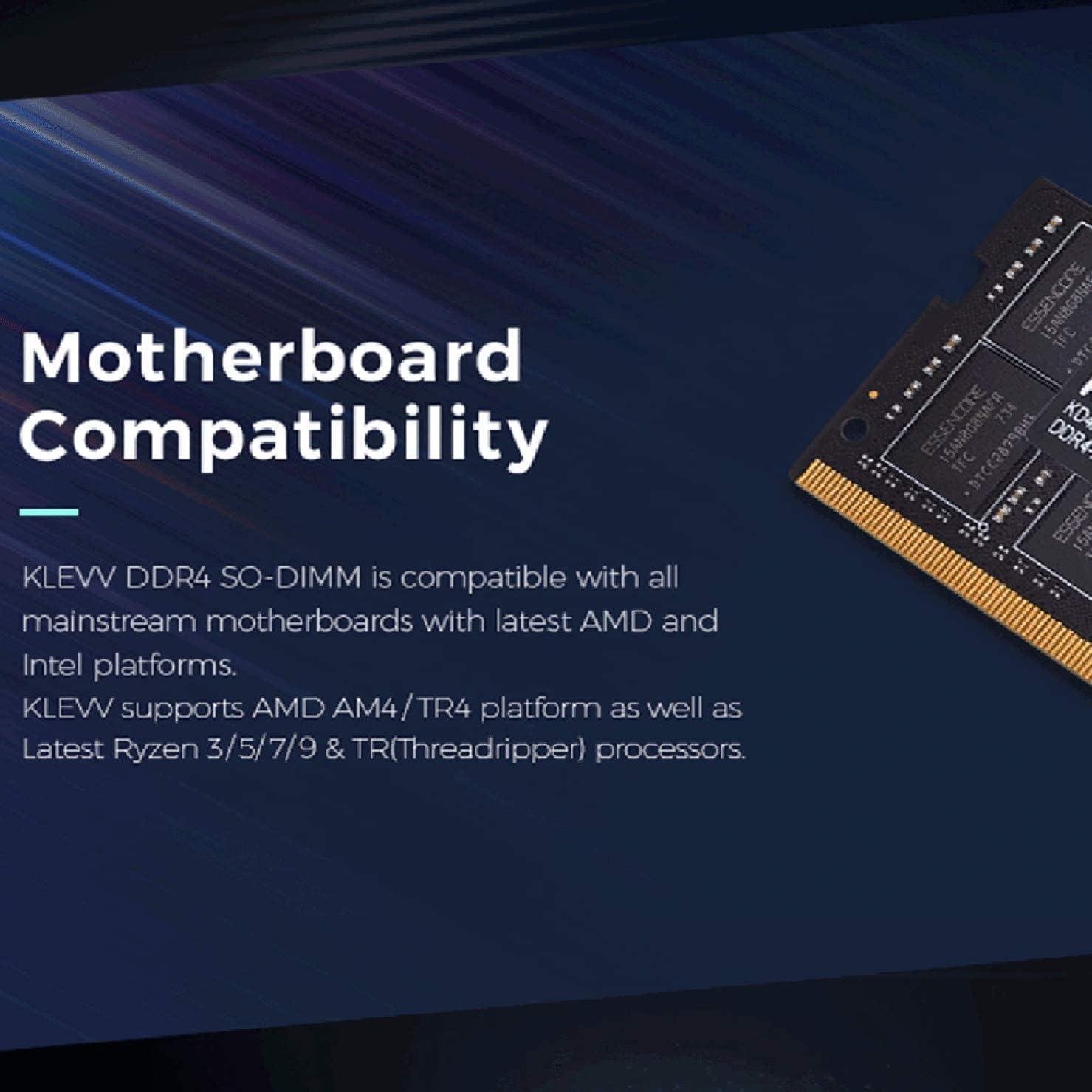 Memoria RAM KLEVV DDR4 8GB 3200MHz SO-DIMM para Laptop