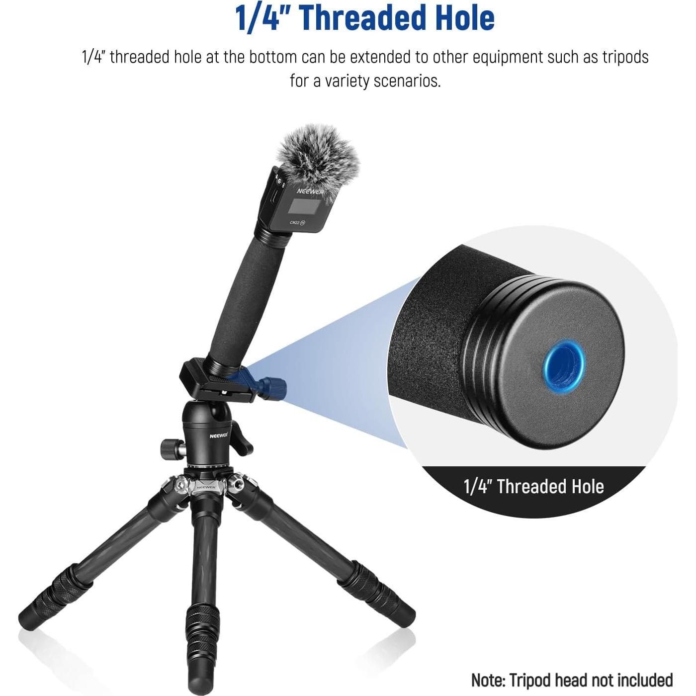 Mango de Micrófono Telescópico NEEWER MS003 Ajustable 15-22cm