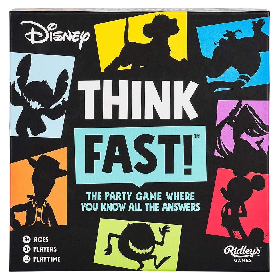 Juego de Trivia Disney Piensa Rápido Ridley's - 240 Cartas