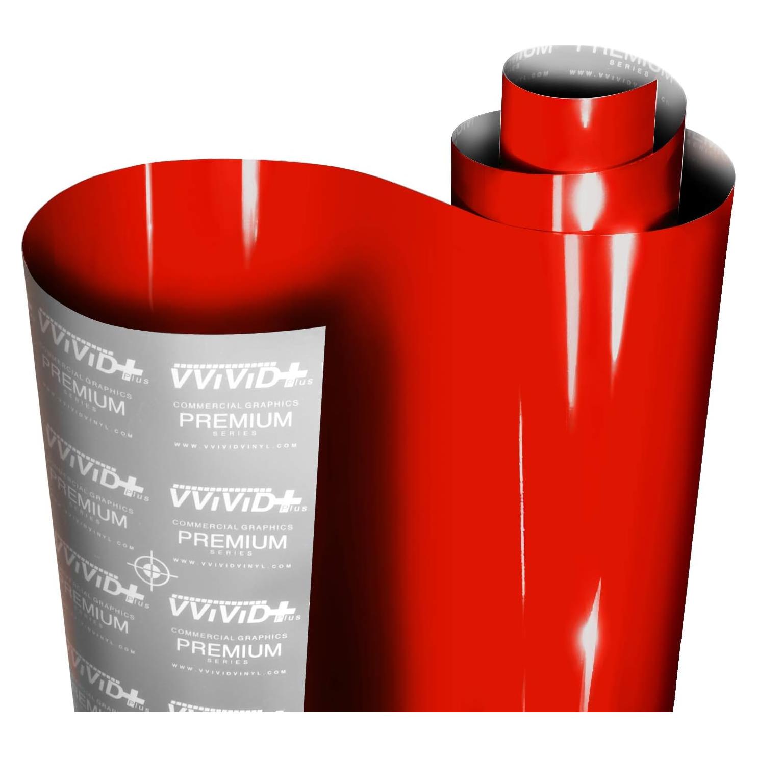Vinilo Envoltura de Coche VViViD Ultra Gloss Rojo 30.48x152.4cm