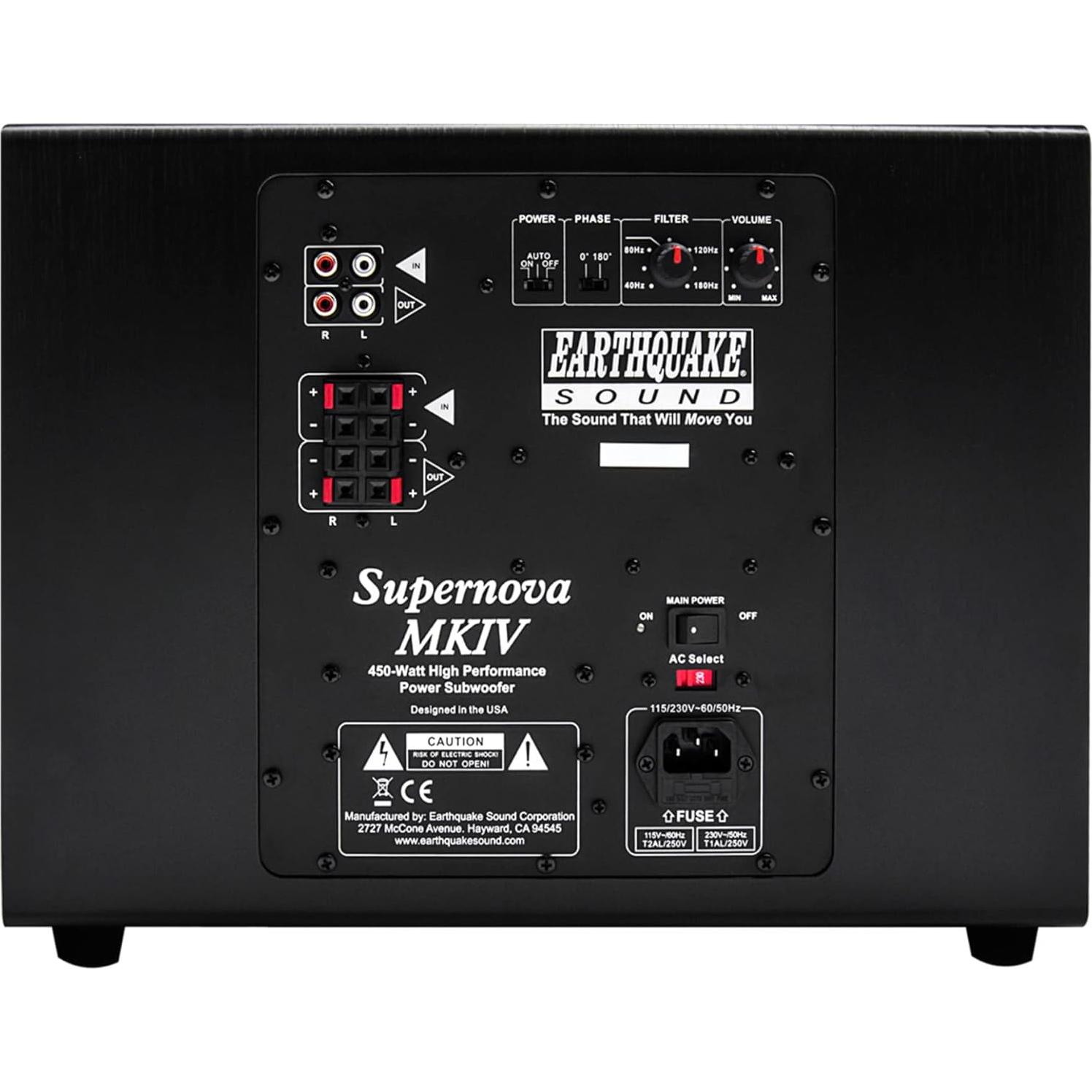 Subwoofer Potenciado Earthquake Supernova MKIV-10 450W