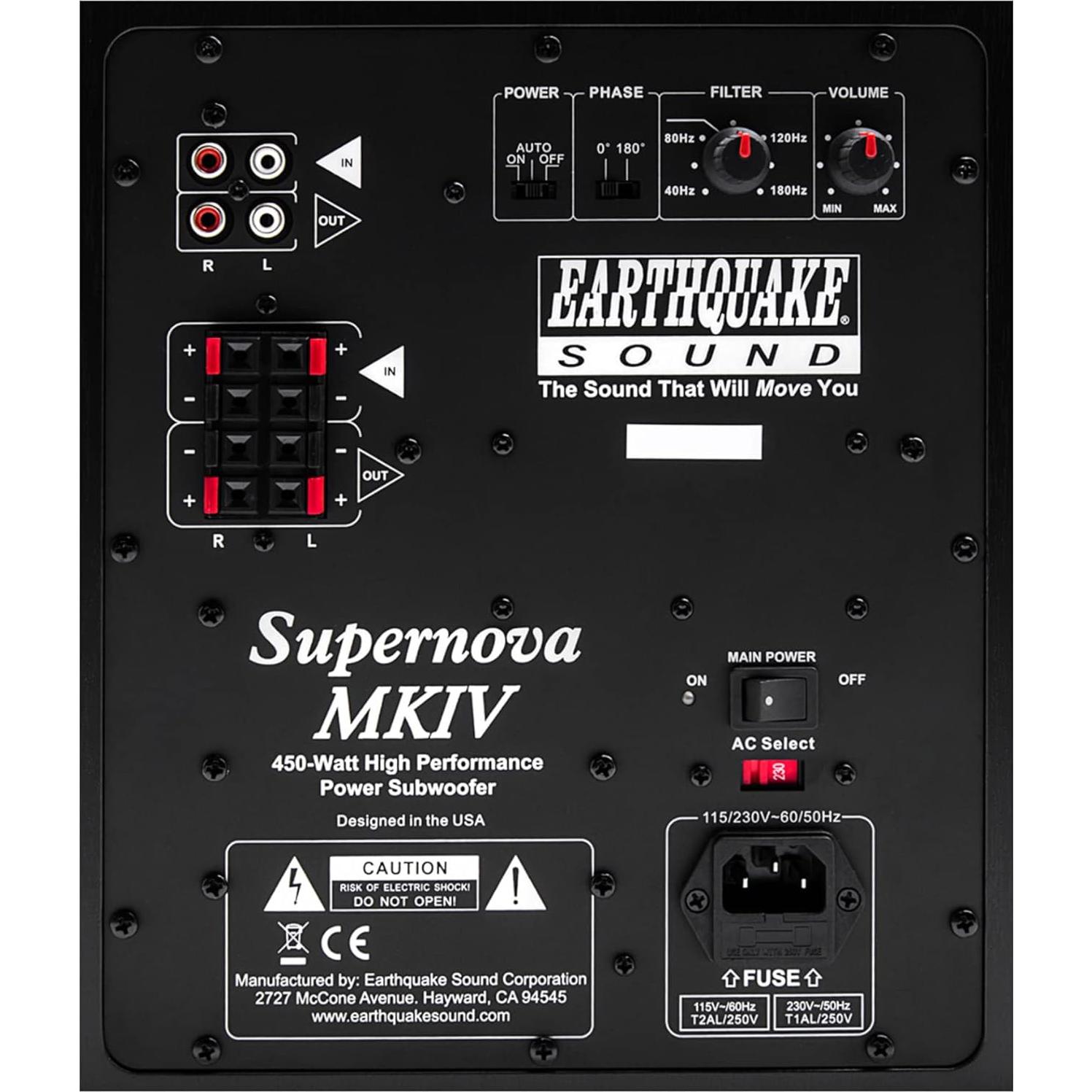Subwoofer Potenciado Earthquake Supernova MKIV-10 450W