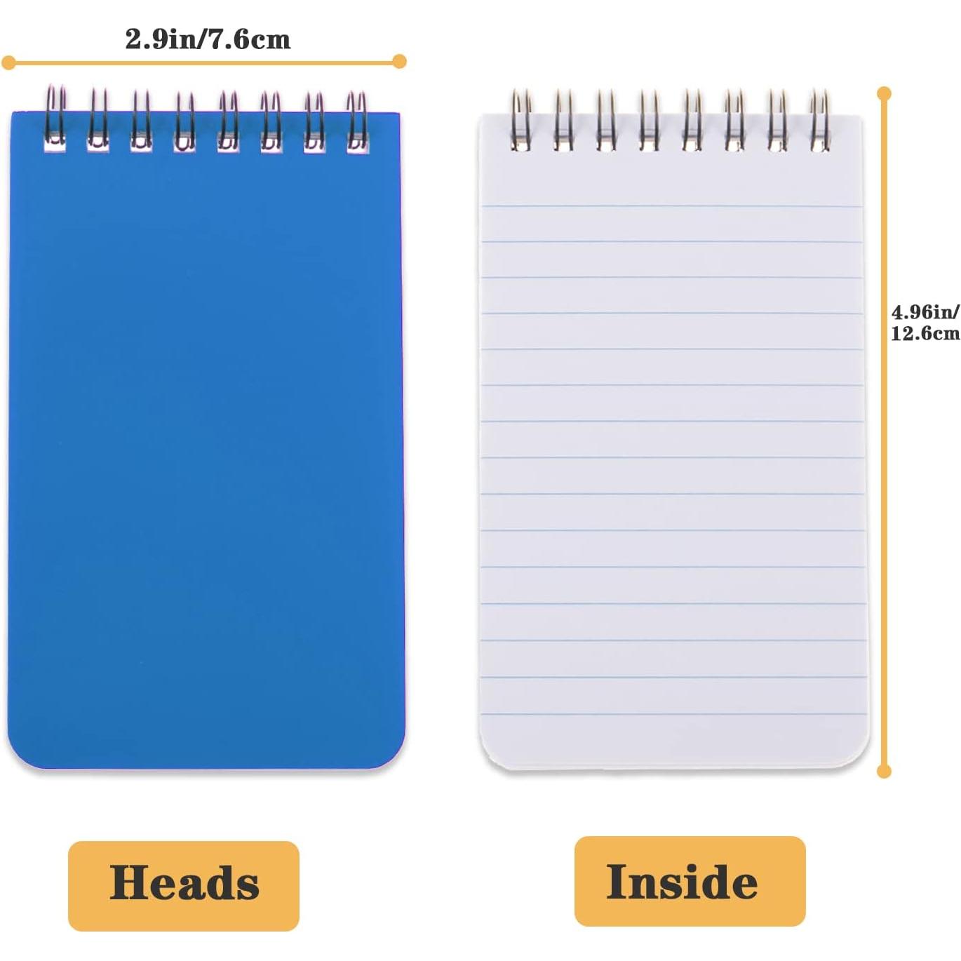 Cuaderno de Bolsillo QiCheng 3x5" Espiral 6 Pack Verde