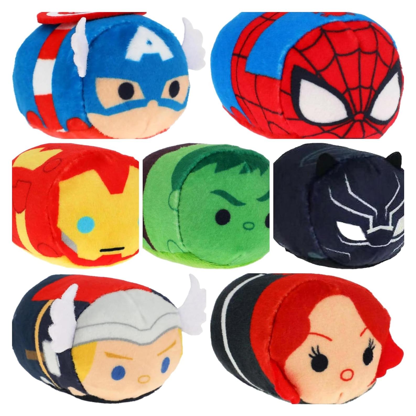 Set de 3 Peluches Mini Tsum Tsum Just Play Vengadores 6.35 cm