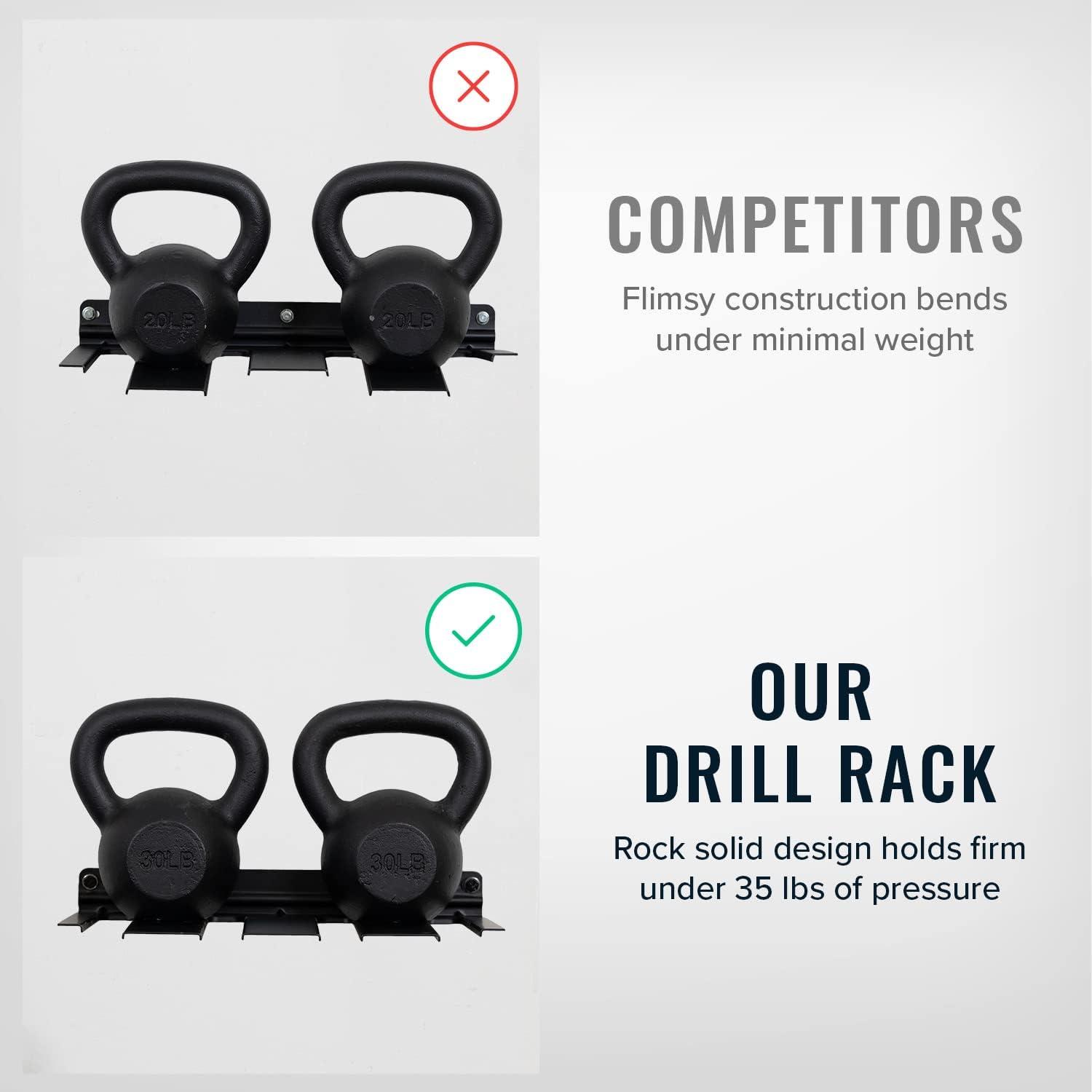 Estante de Almacenamiento para Taladros StoreYourBoard, Soporta 4 Taladros