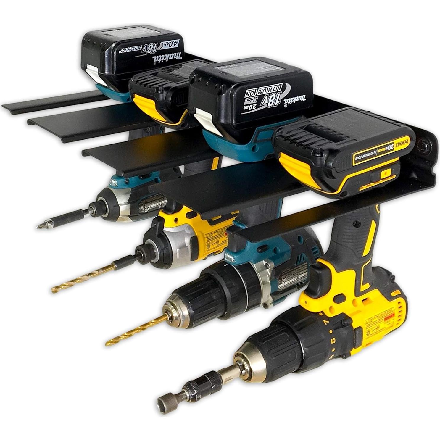 Estante de Almacenamiento para Taladros StoreYourBoard, Soporta 4 Taladros