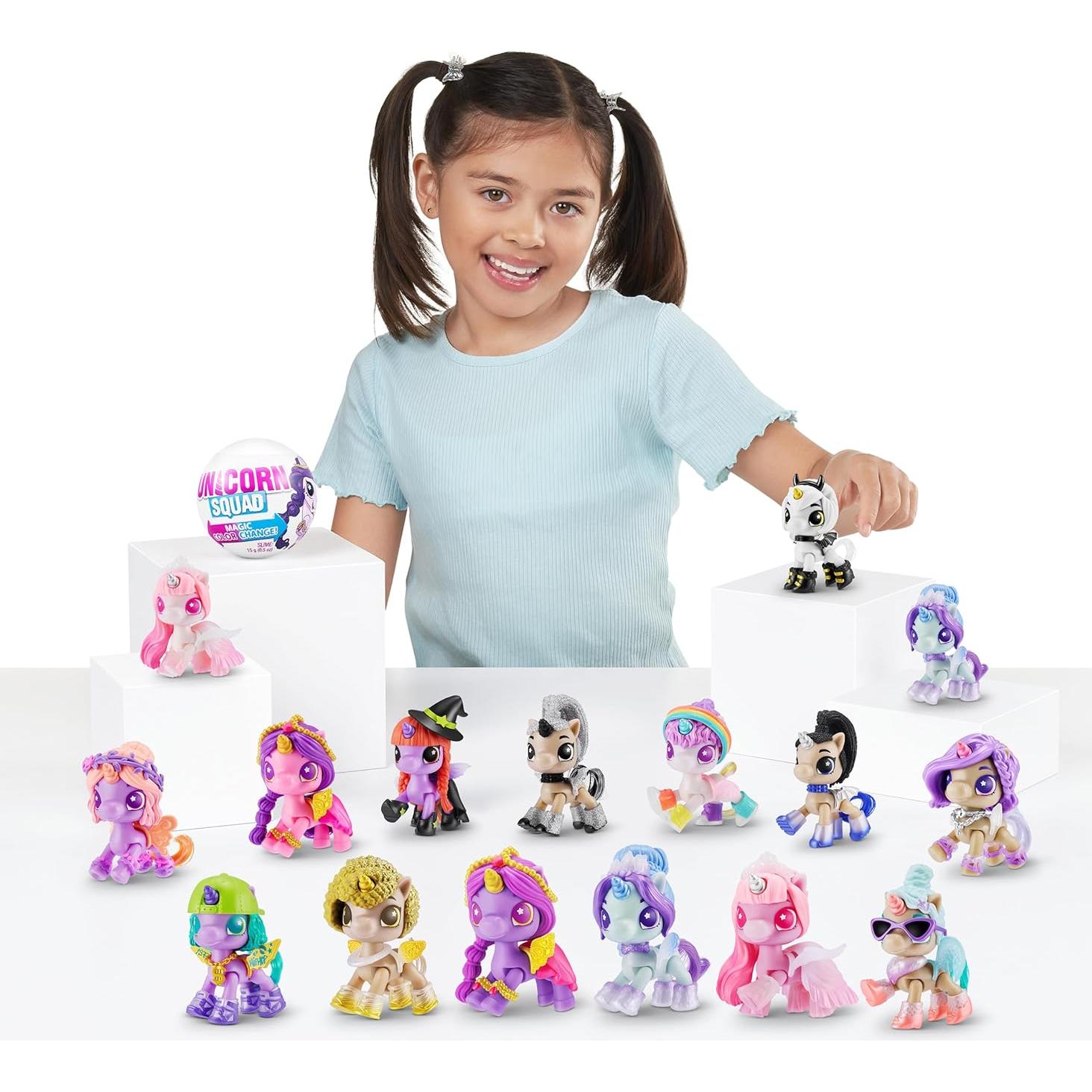 5 Sorpresa Unicornio Escuadrón ZURU Cambio de Color Mágico