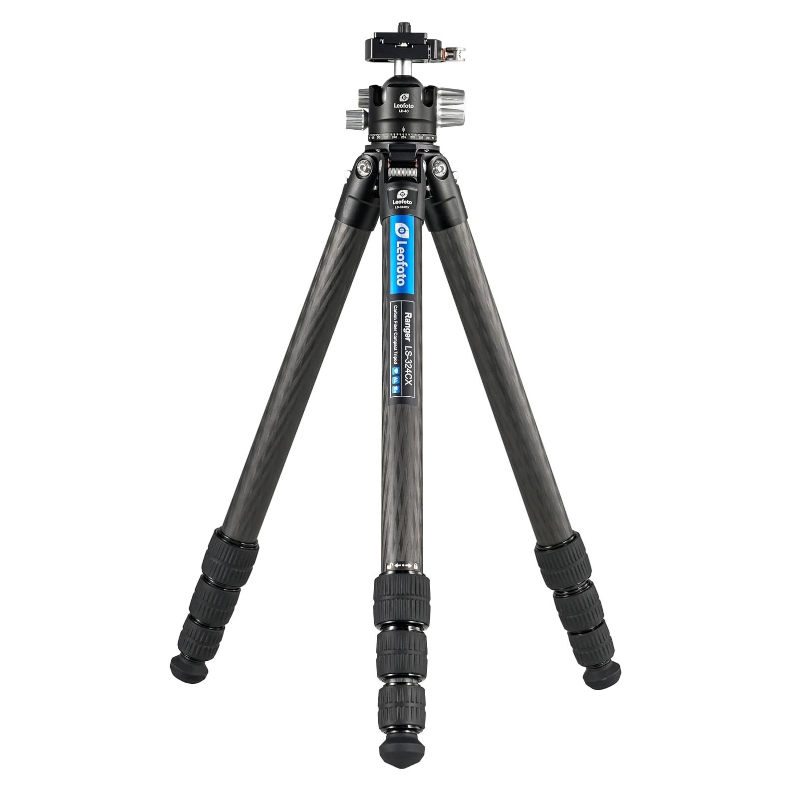 Trípode de Viaje Leofoto LS-324CX+LH-40LR Fibra de Carbono