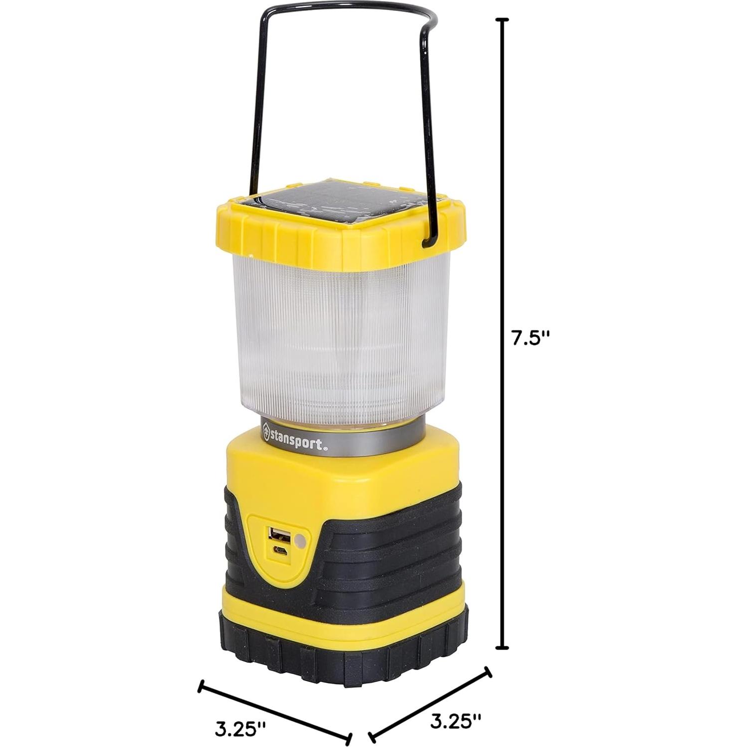 Linterna Solar LED Stansport 300 Lúmenes Carga USB