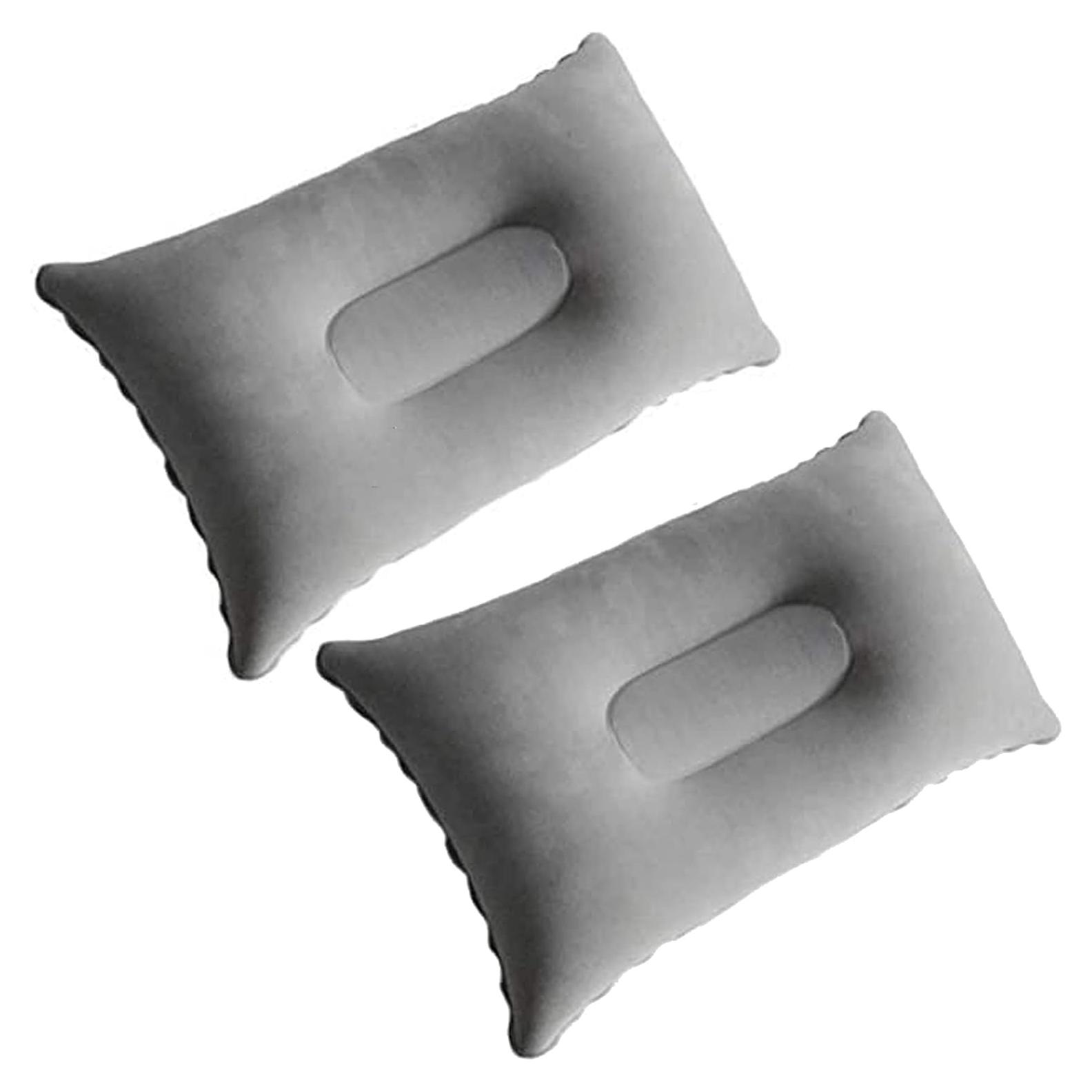 2 Almohadas Inflables Dogxiong PVC Suaves para Camping y Viajes