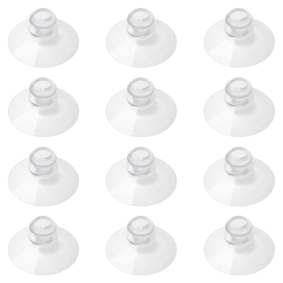 200 Ventosas Transparentes 3.05 cm LuluEasy para Organización