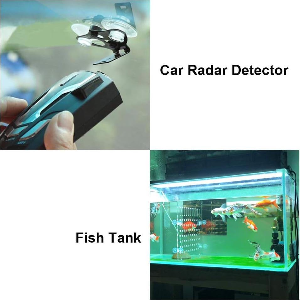 200 Ventosas Transparentes 3.05 cm LuluEasy para Organización