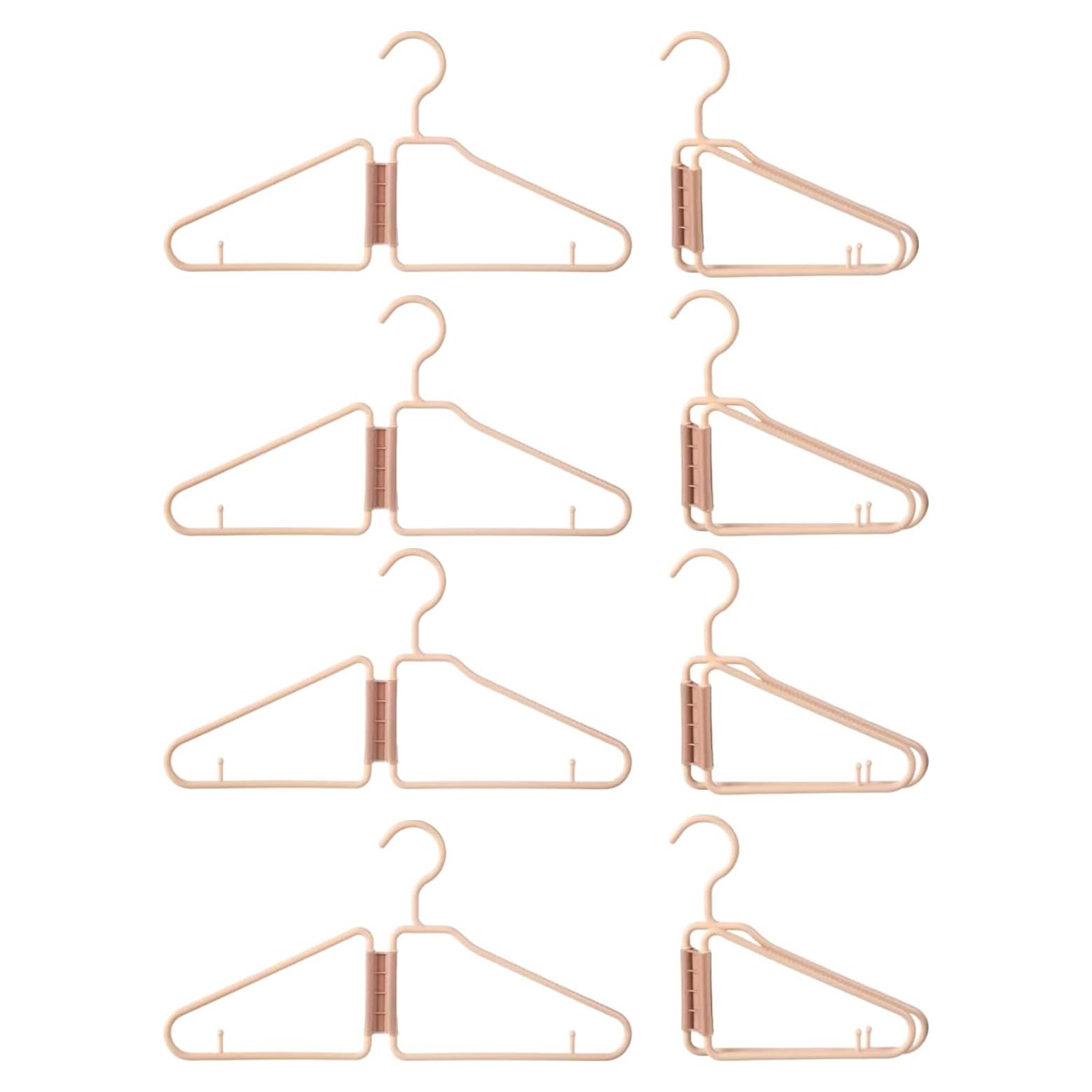 Perchas Plegables WRYLCYH 8 Pcs Plástico Portátiles Viaje