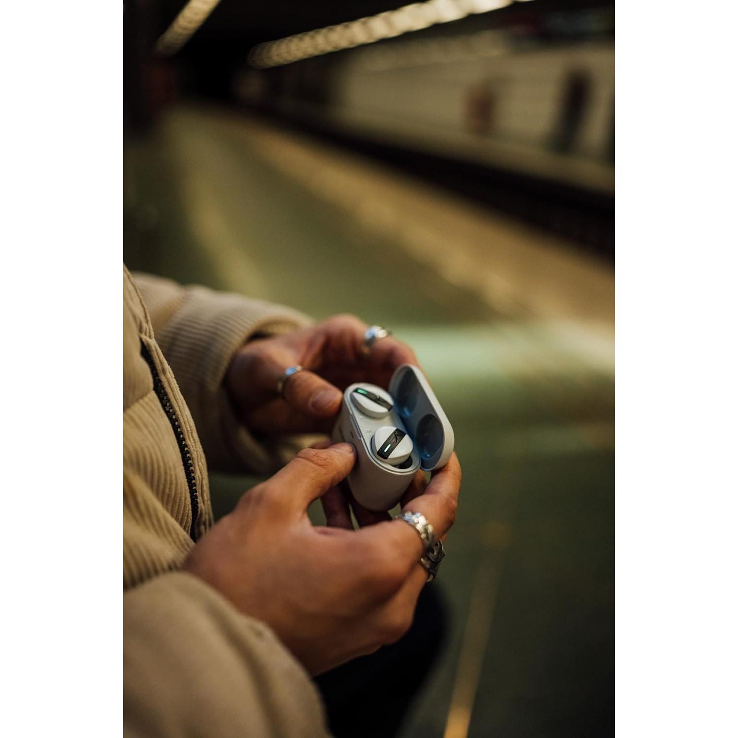 beyerdynamic Free BYRD Grey True Wireless Bluetooth in-Ear Headphones, Active Noise Cancelling, Long Battery Life, Microphone, IPX4, Sound Personalization and Alexa Built-in