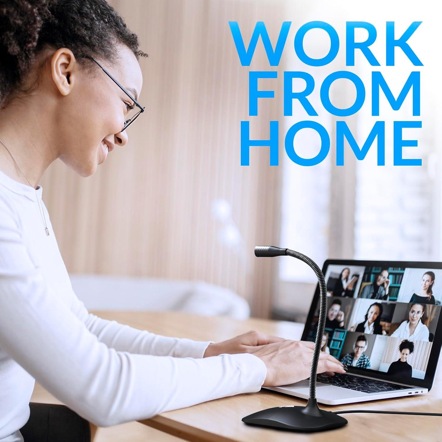 Micrófono de Escritorio USB KLIM Talk - Profesional, Negro