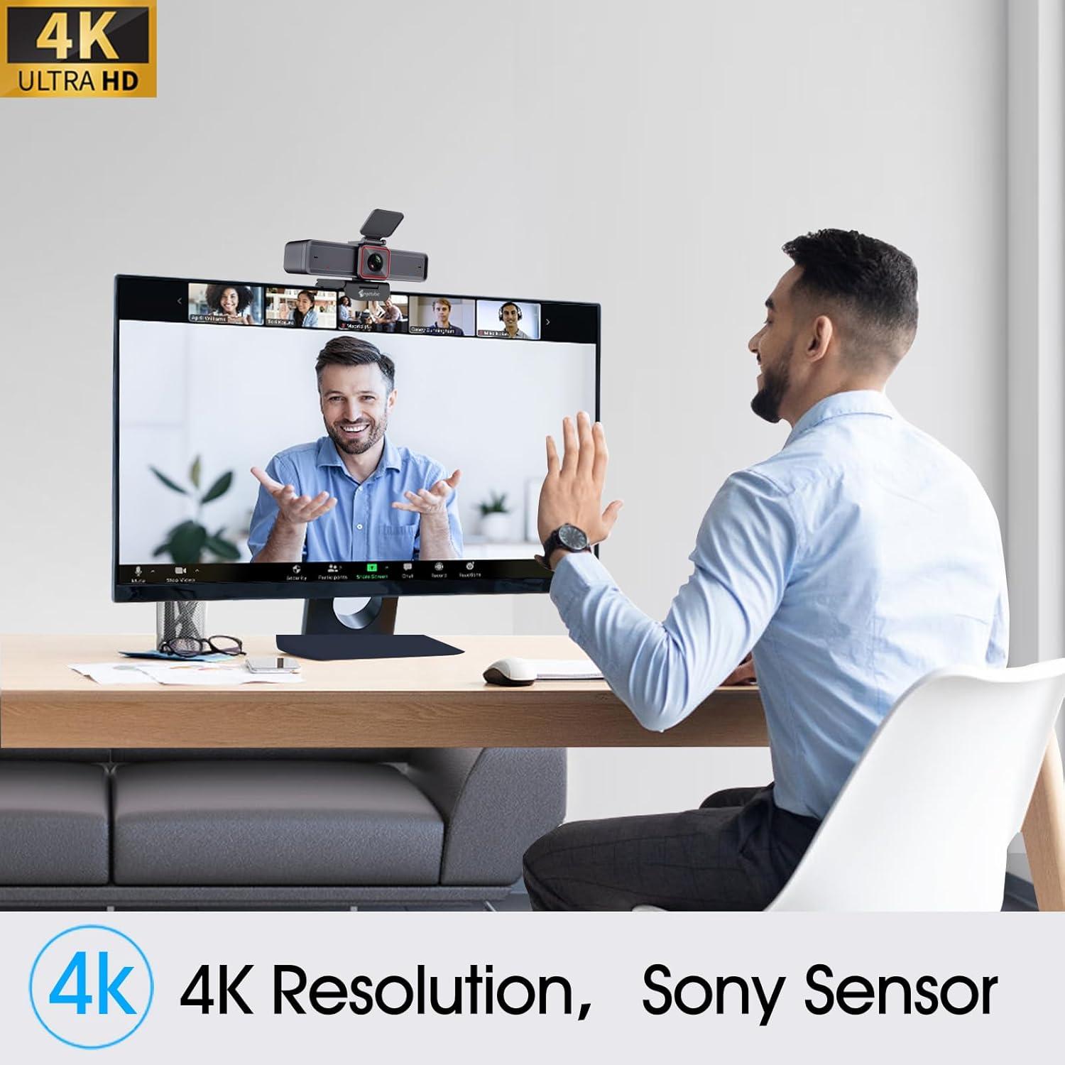 Cámara Web 4K Angetube 913AI King con Seguimiento AI y Zoom 10X