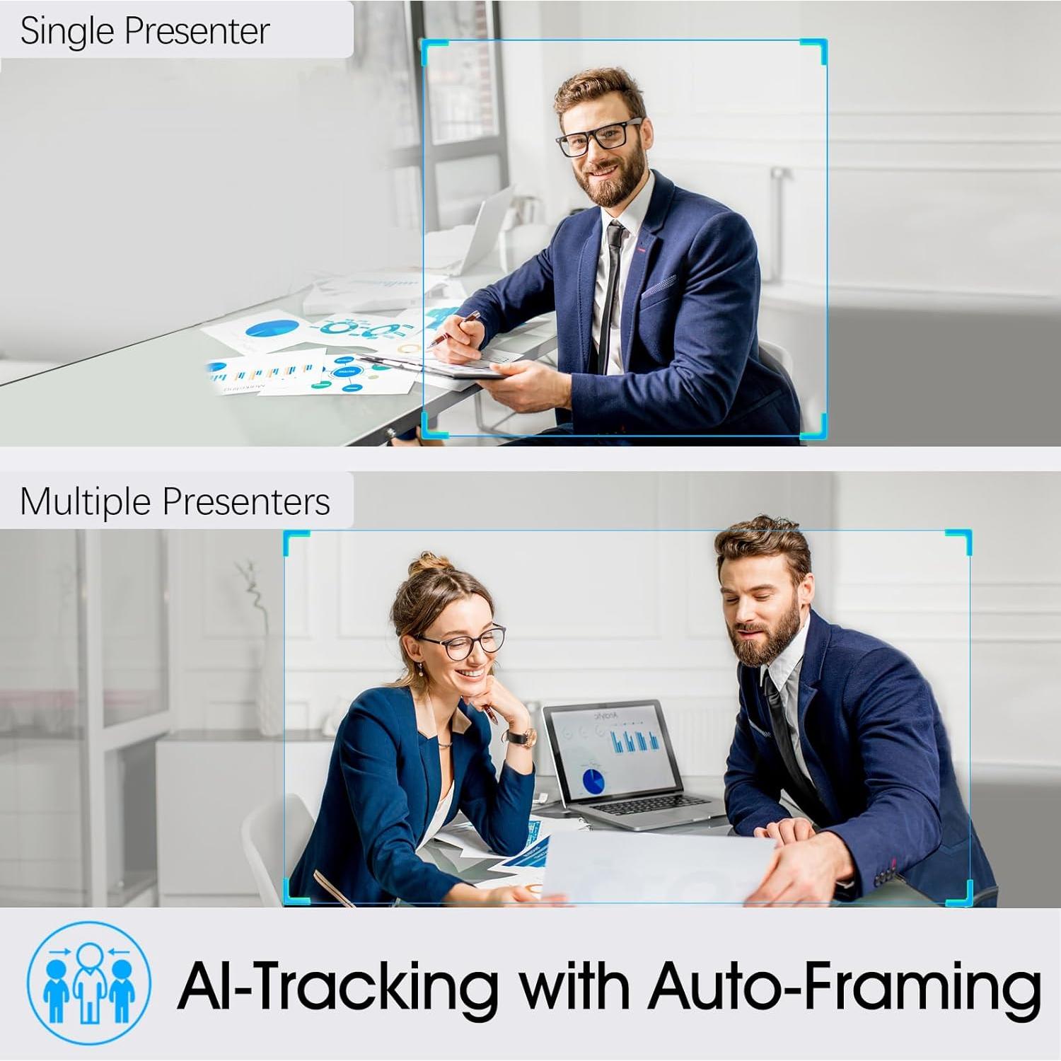 Cámara Web 4K Angetube 913AI King con Seguimiento AI y Zoom 10X