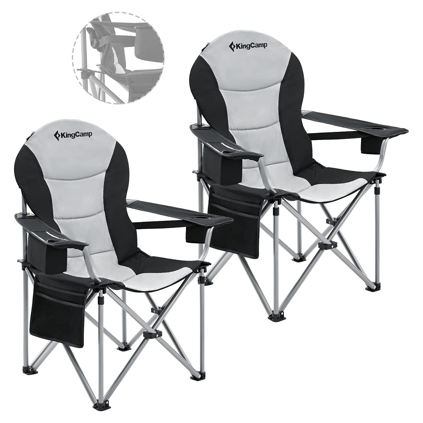 Sillas de Camping Plegables KingCamp KC2008 - Soporta 160 kg