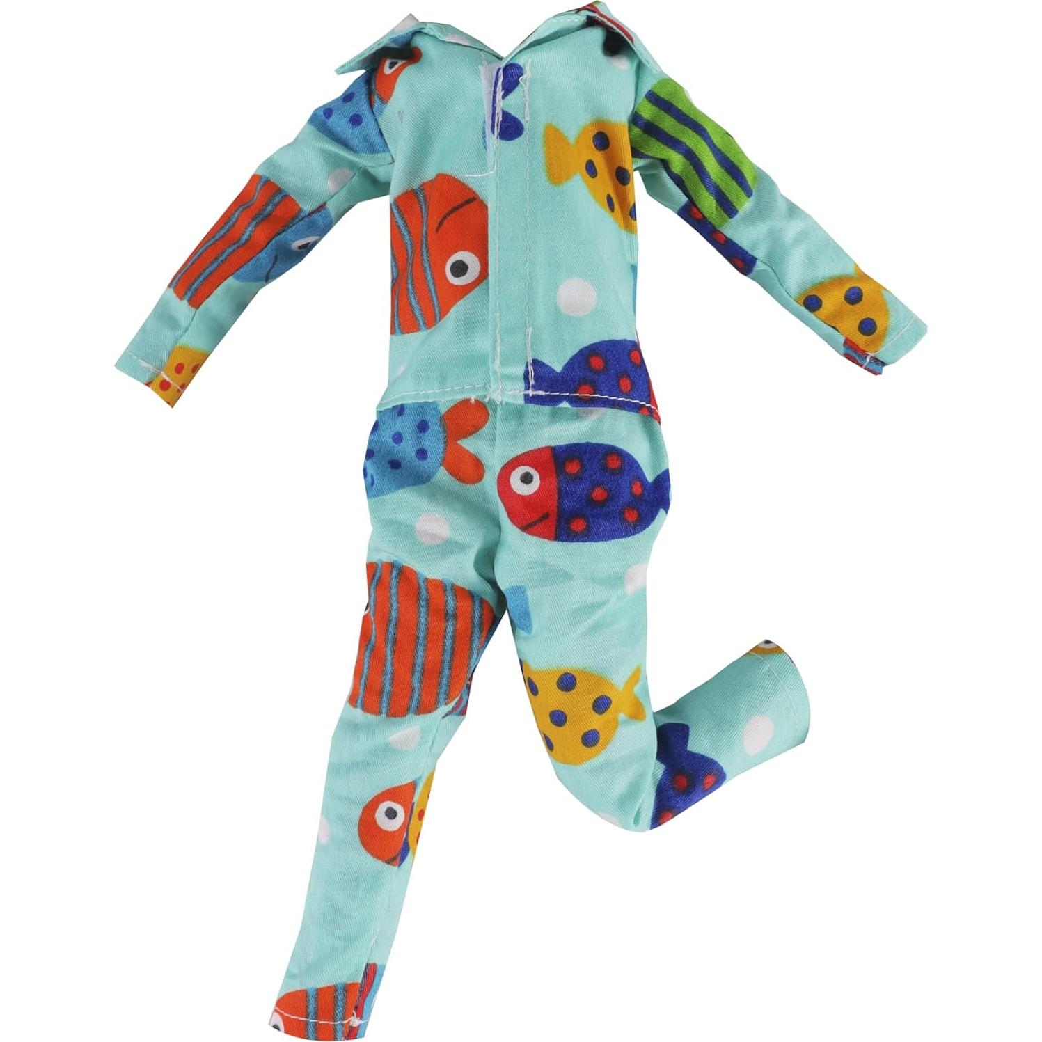 Pijama Camisón Verde Navidad E-TING para Muñeca Elfo