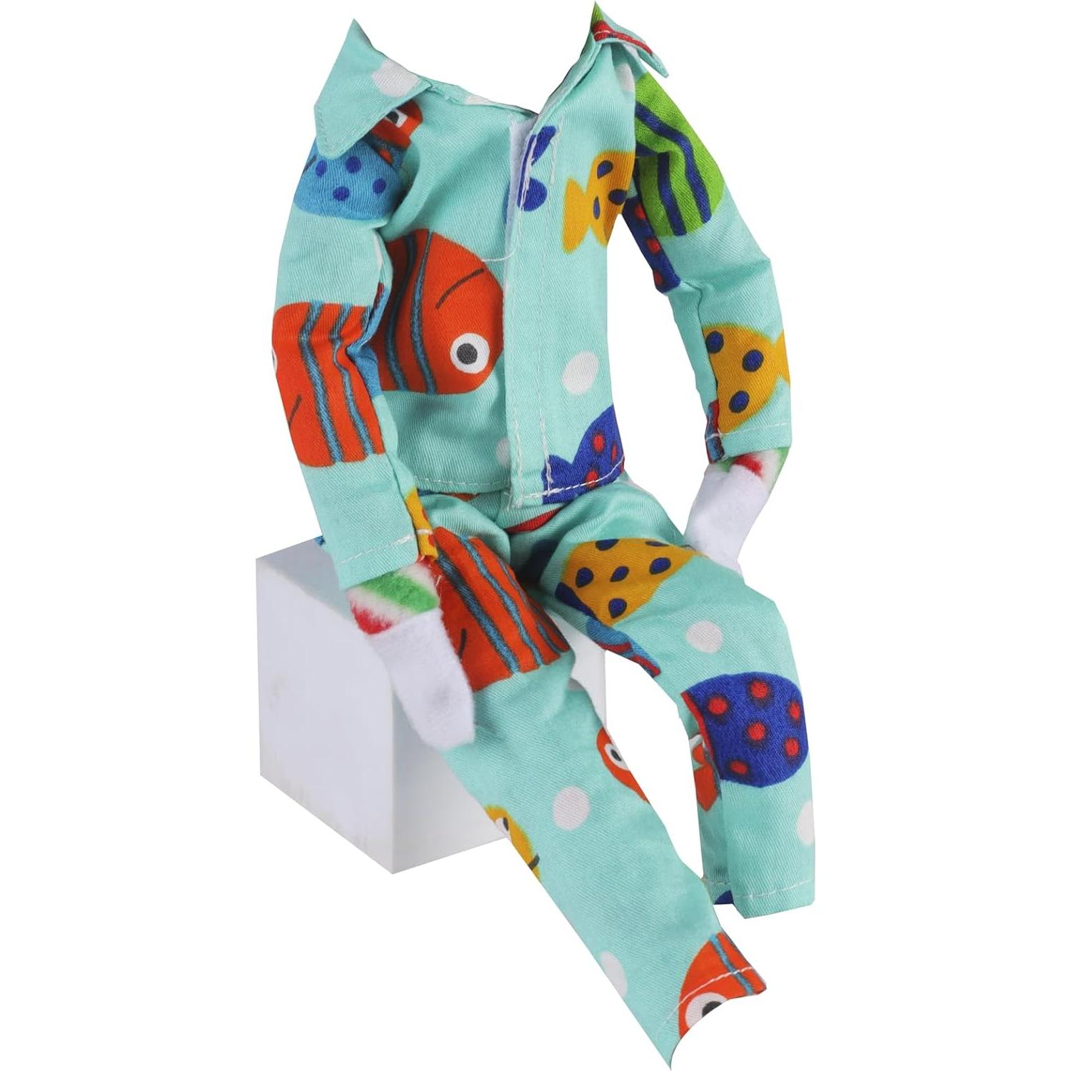 Pijama Camisón Verde Navidad E-TING para Muñeca Elfo