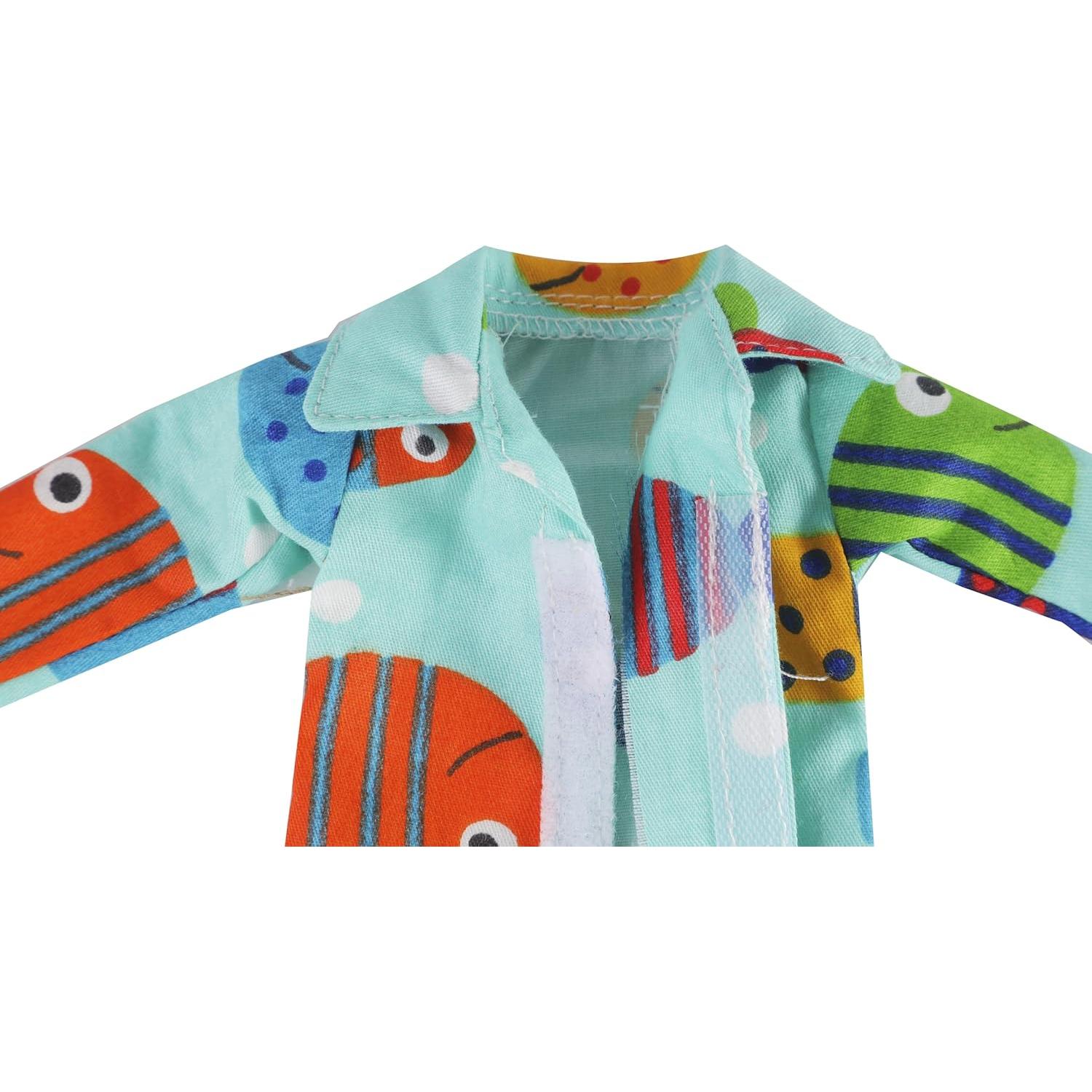 Pijama Camisón Verde Navidad E-TING para Muñeca Elfo