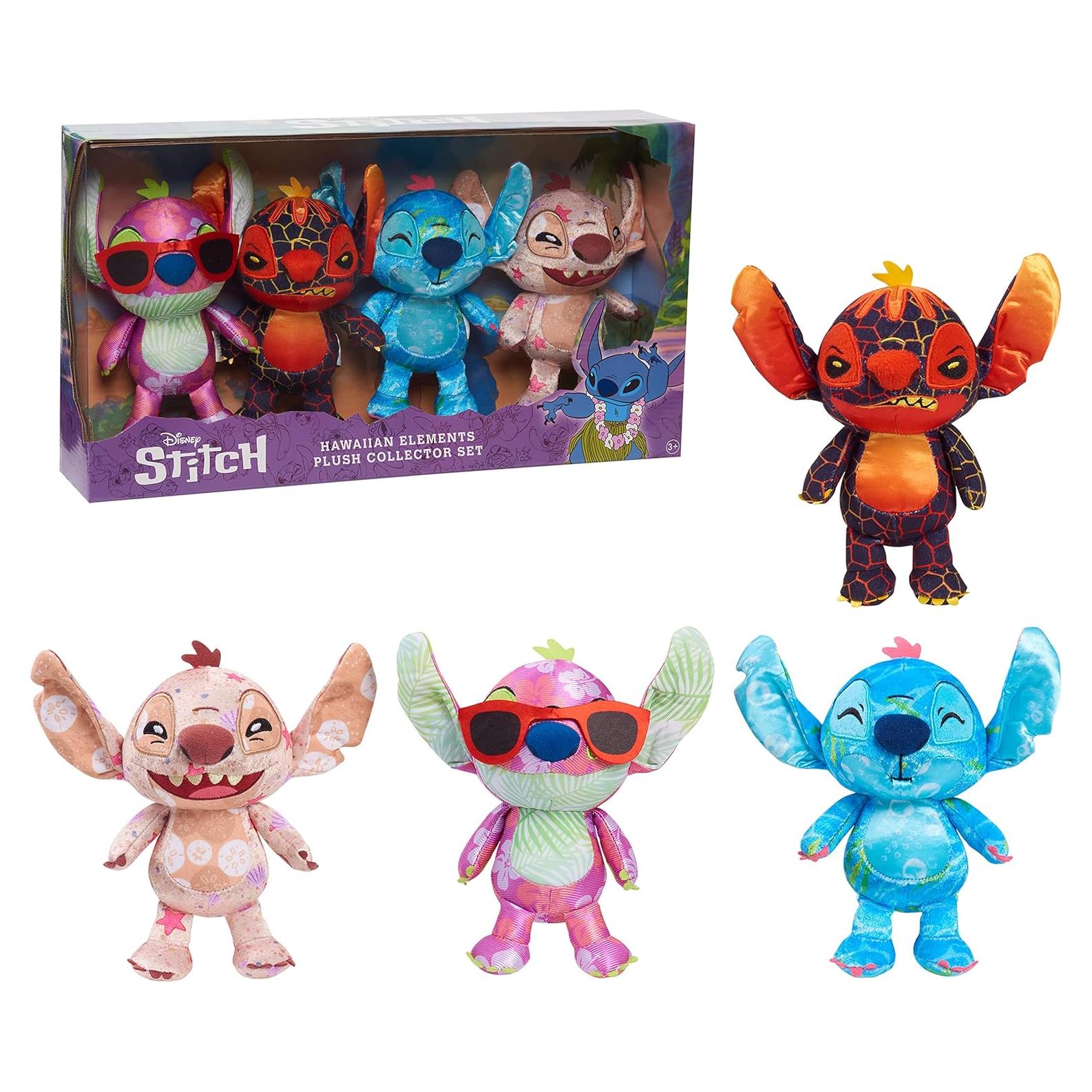 Set de Peluches Elementos Hawaianos Disney Stitch - Just Play