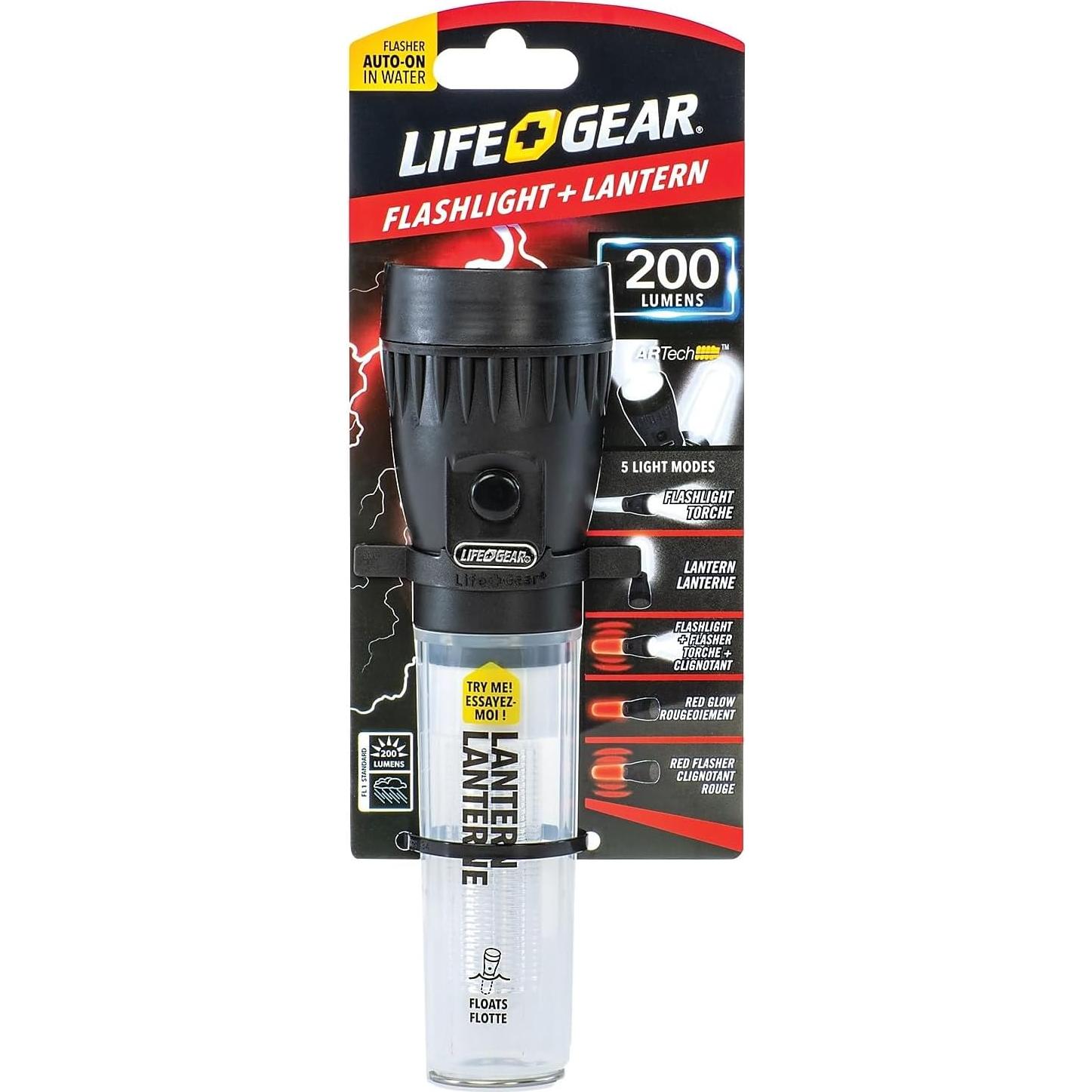 Linterna Flotante Life+Gear AR-TECH 200 Lúmenes Resistente Agua