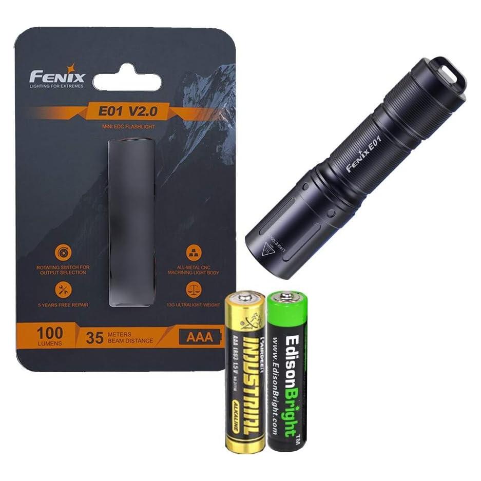 Linterna LED Fenix E01 V2 100 Lúmenes con Batería AAA
