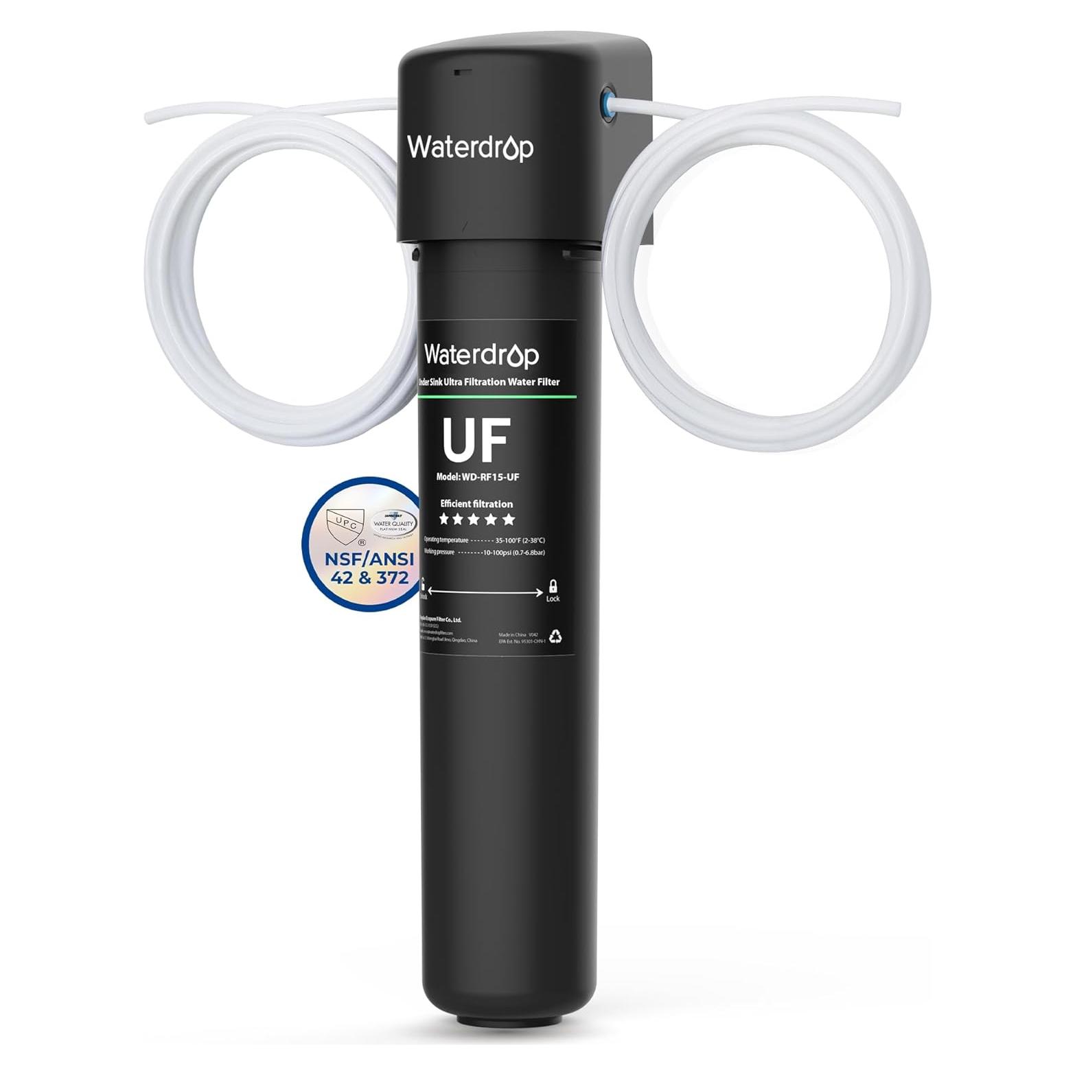 Sistema de Filtración de Agua Waterdrop 0.01µm 16000 Galones