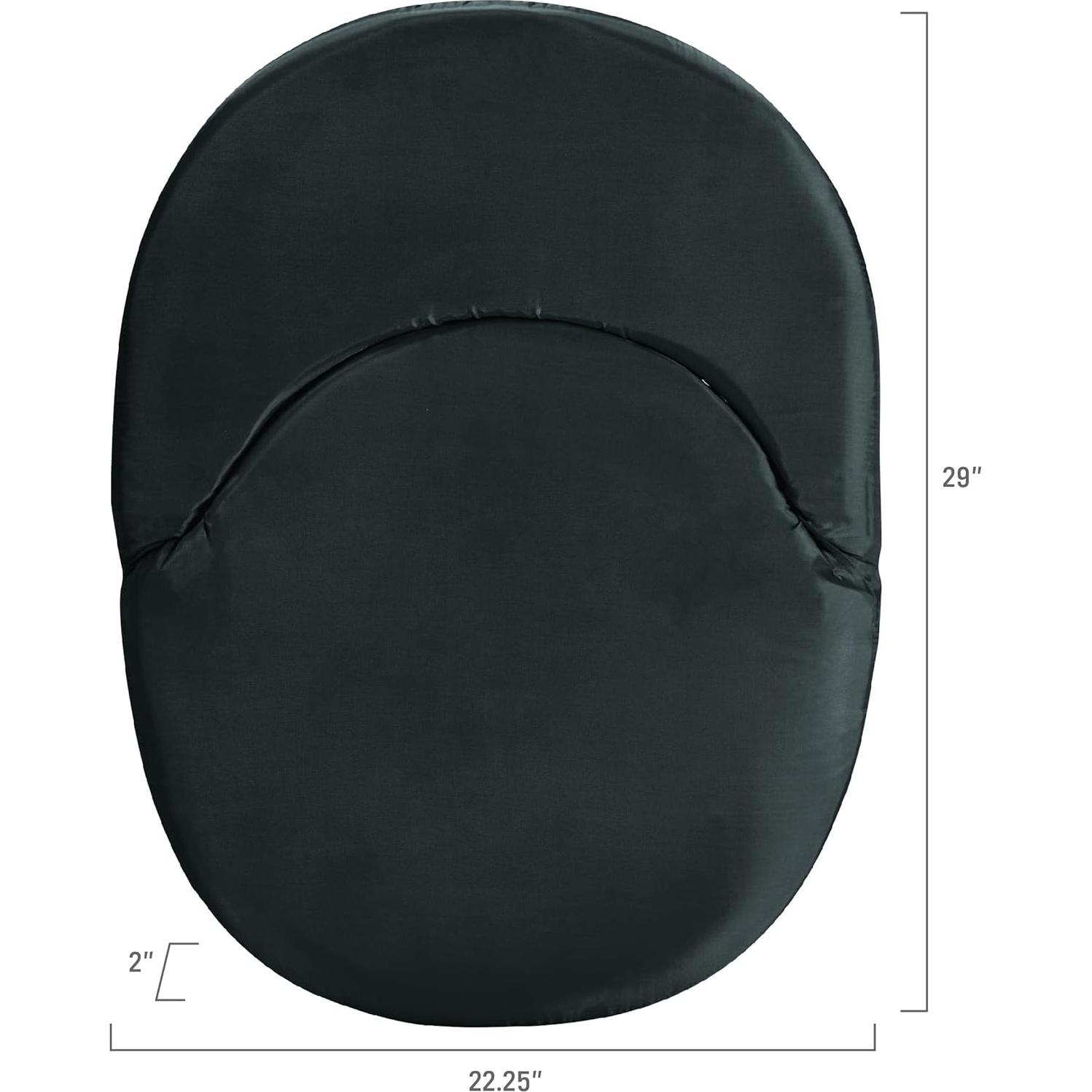 Asiento Plegable de Estadio PICNIC TIME Oniva Negro con Respaldo