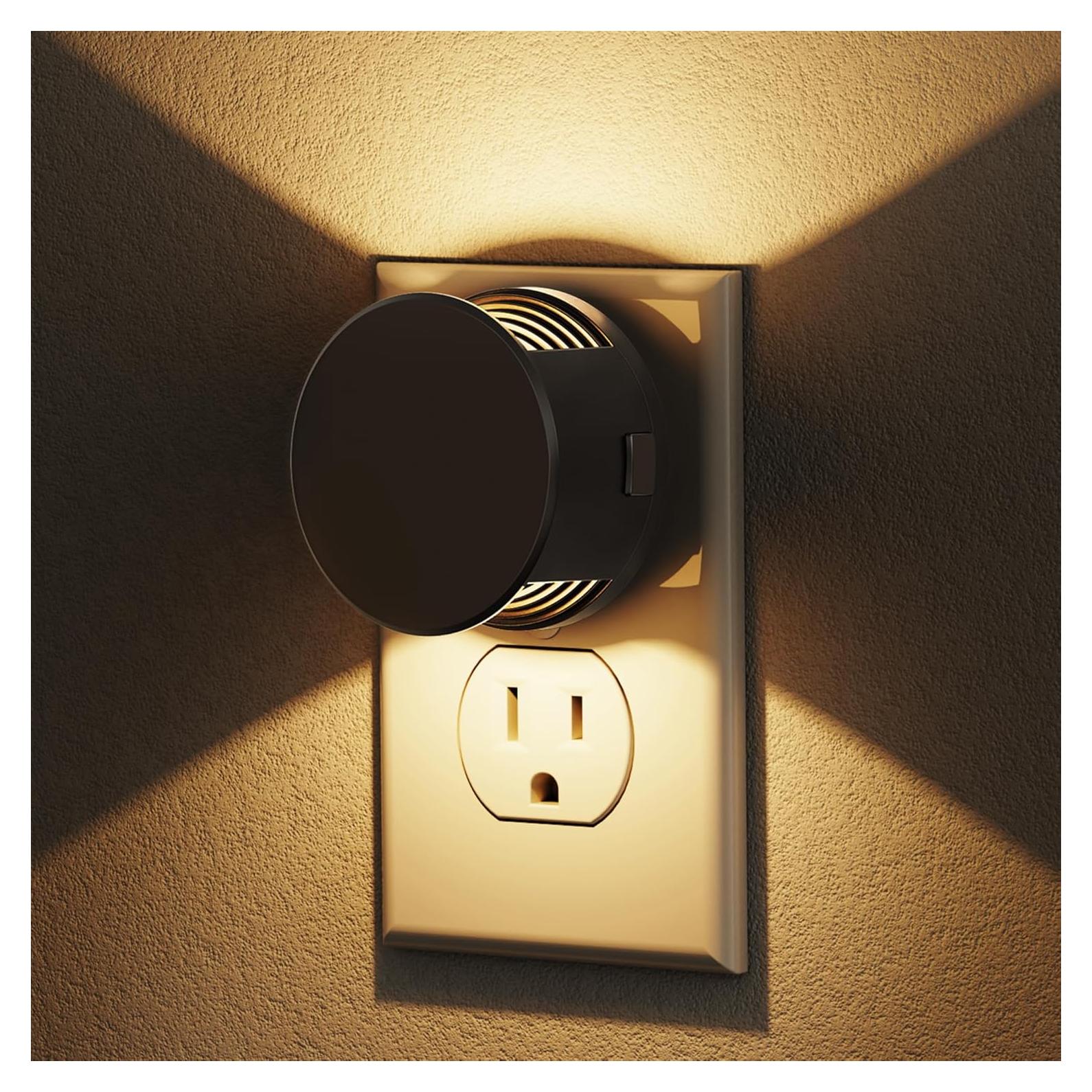 L LOHAS LED Luz Nocturna Regulable 2-Pack 3000K Blanco Suave