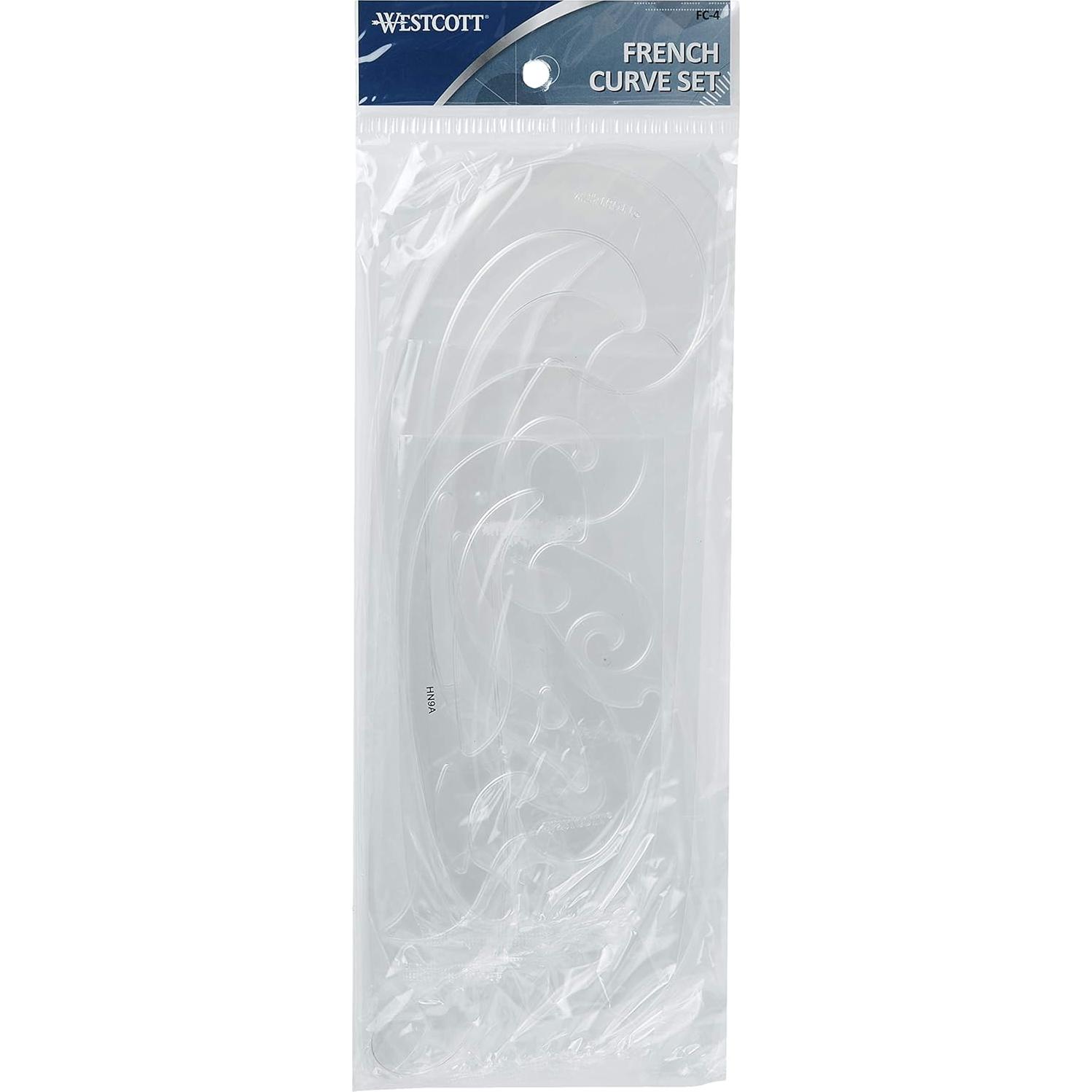 Conjunto de curvas plásticas Westcott FC-4, Set de 4 unidades