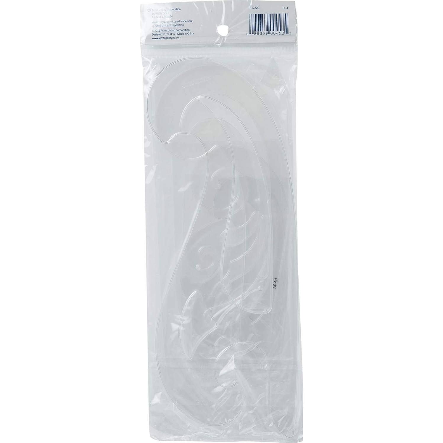 Conjunto de curvas plásticas Westcott FC-4, Set de 4 unidades