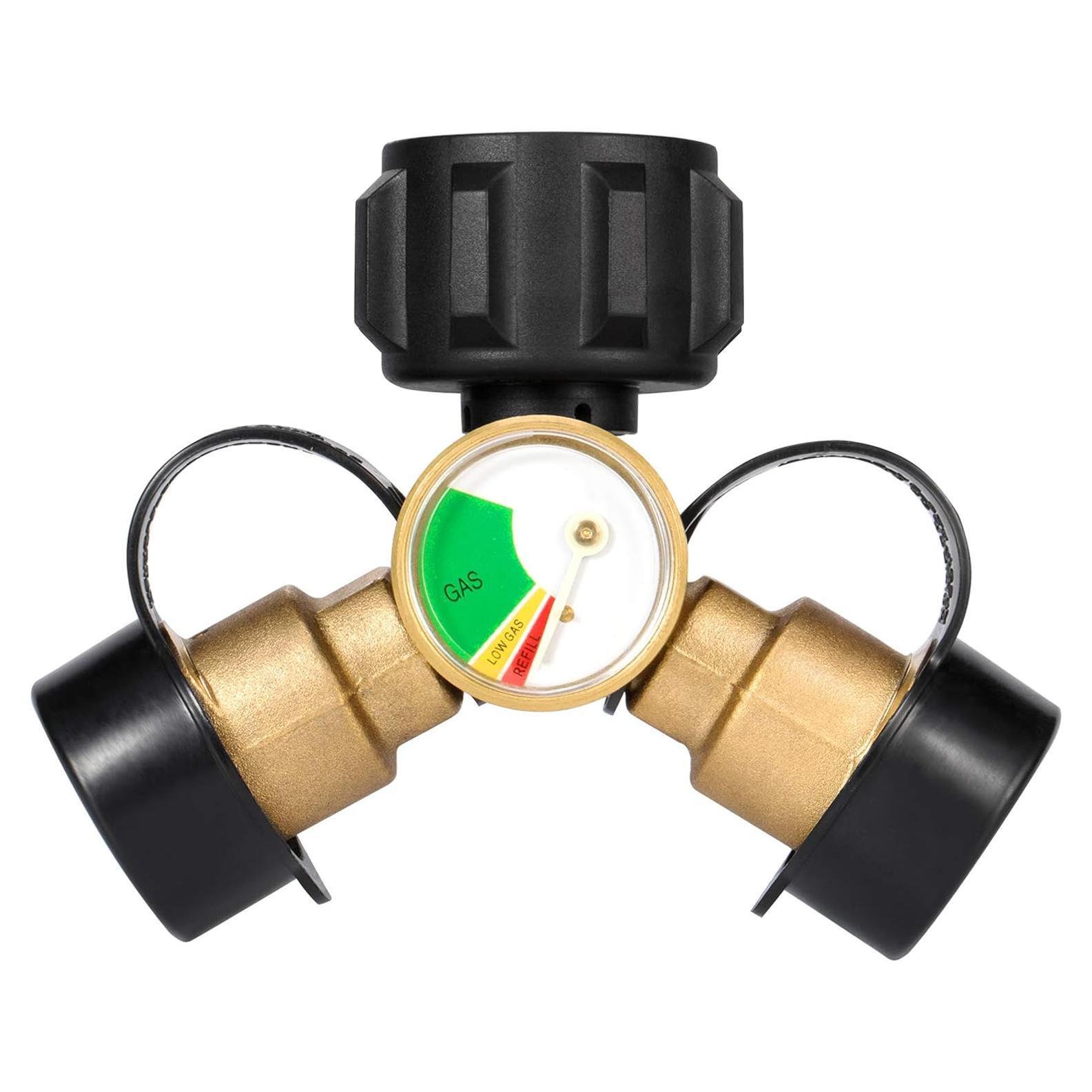 Divisor de Tanque de Propano Kohree 2 Vías con Medidor