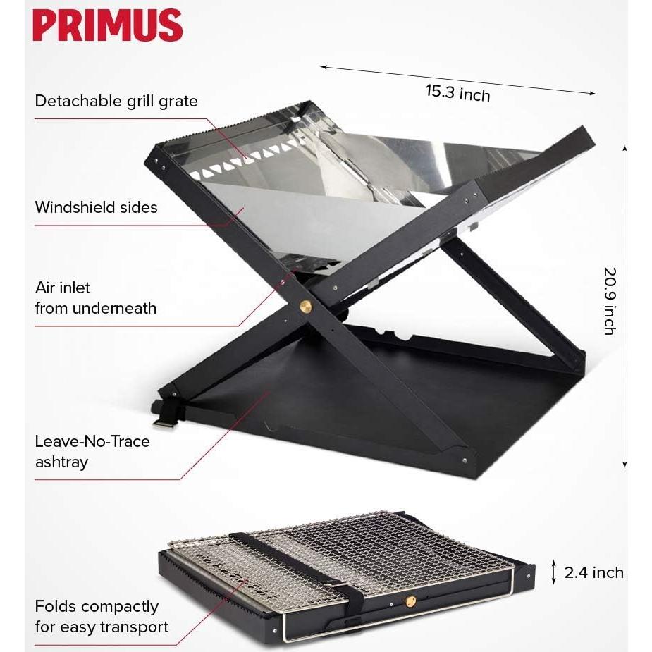 Hoguera Abierta Primus Kamoto Pequeña de Acero para Madera