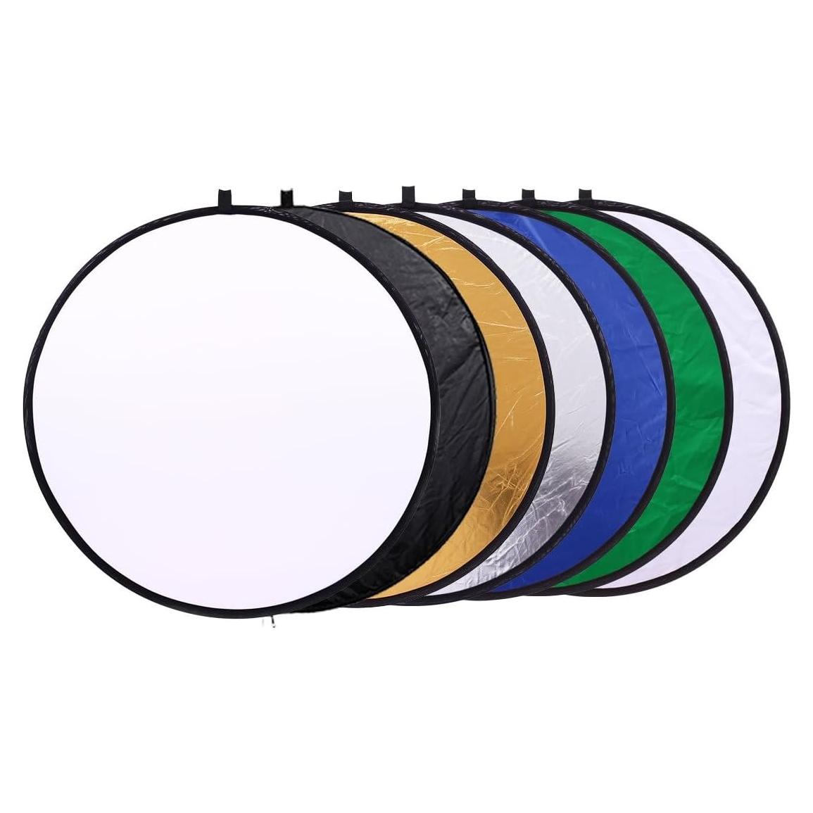 Kit de Reflector de Fotografía 7-en-1 Cámara Reflex 60cm