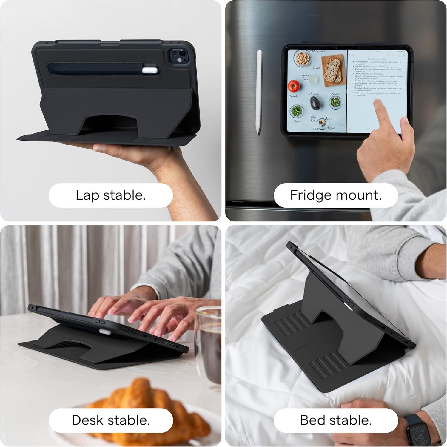 Funda Zugu para iPad Pro 13 2024, Slim con Soporte y Auto Despertar