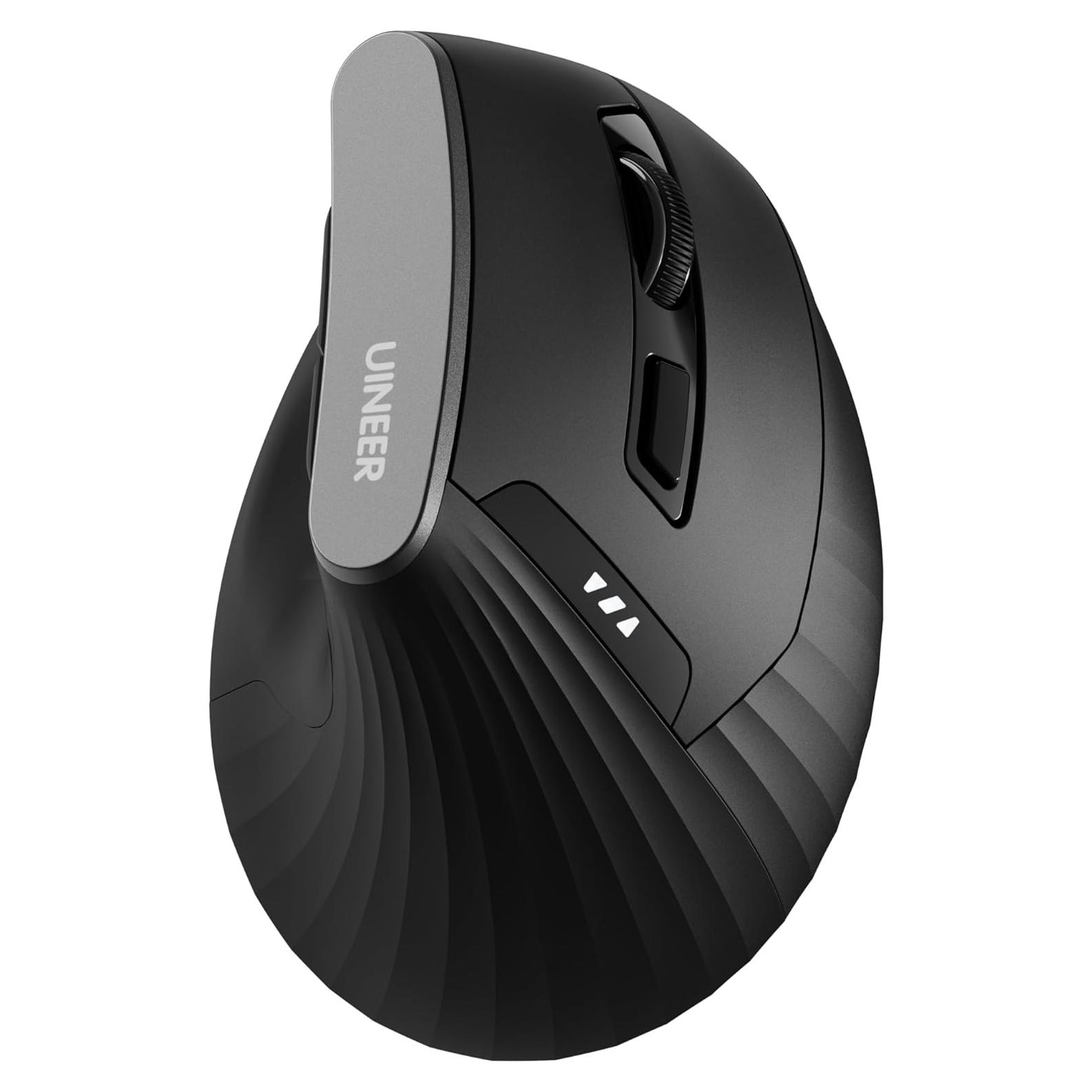 Ratón Vertical Inalámbrico Uineer A06 Ergonómico Negro