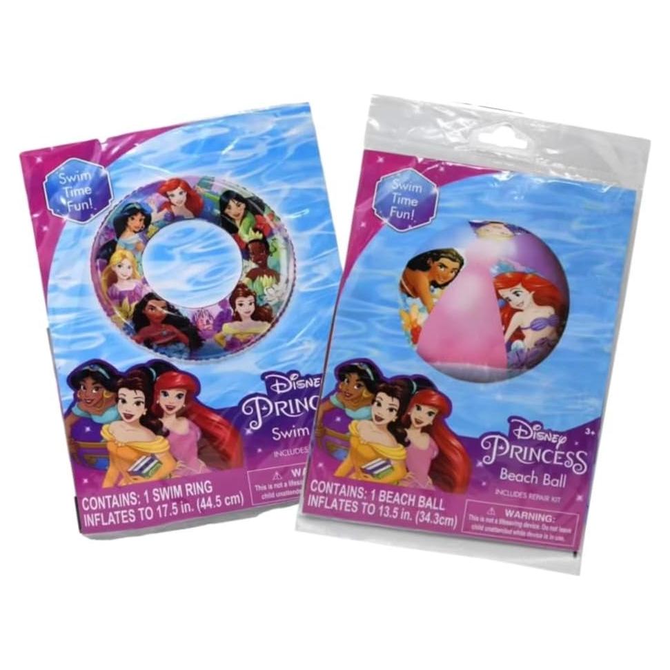 Anillo de Natación y Balón de Playa Disney Princess 44.5 cm