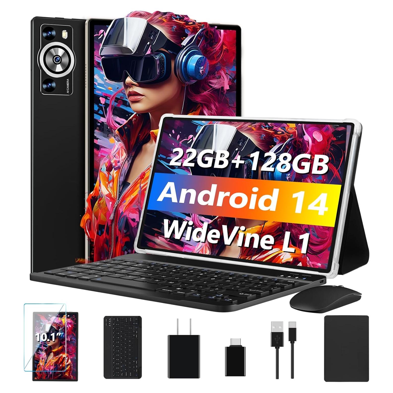 Tableta DEERTiME E9 Android 14 10.1" 22GB RAM 128GB ROM