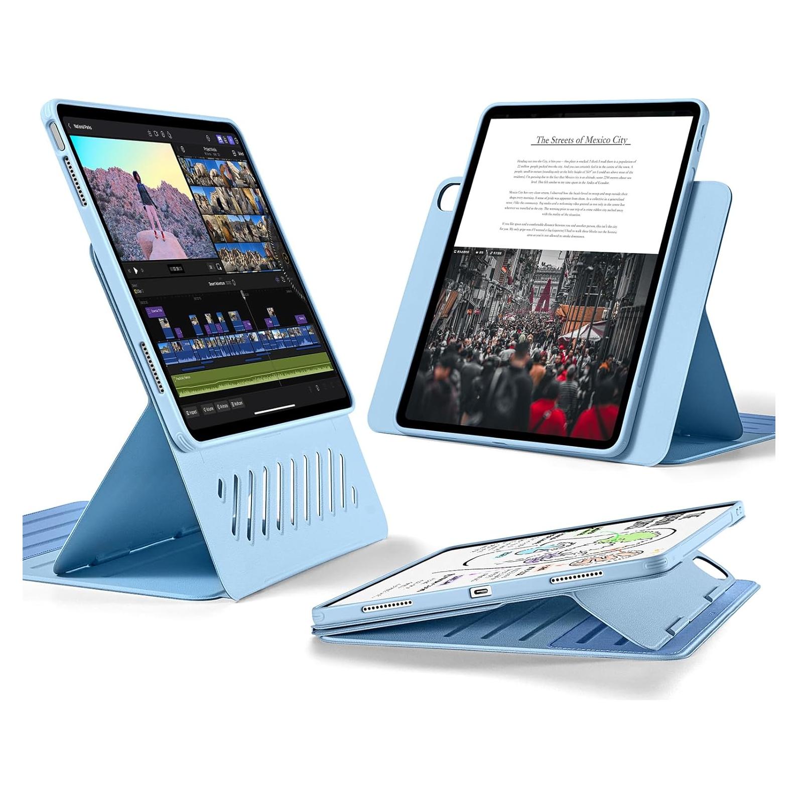 Funda ESR para iPad Air 13" M3/M2 2024/2025, Soporte Ajustable