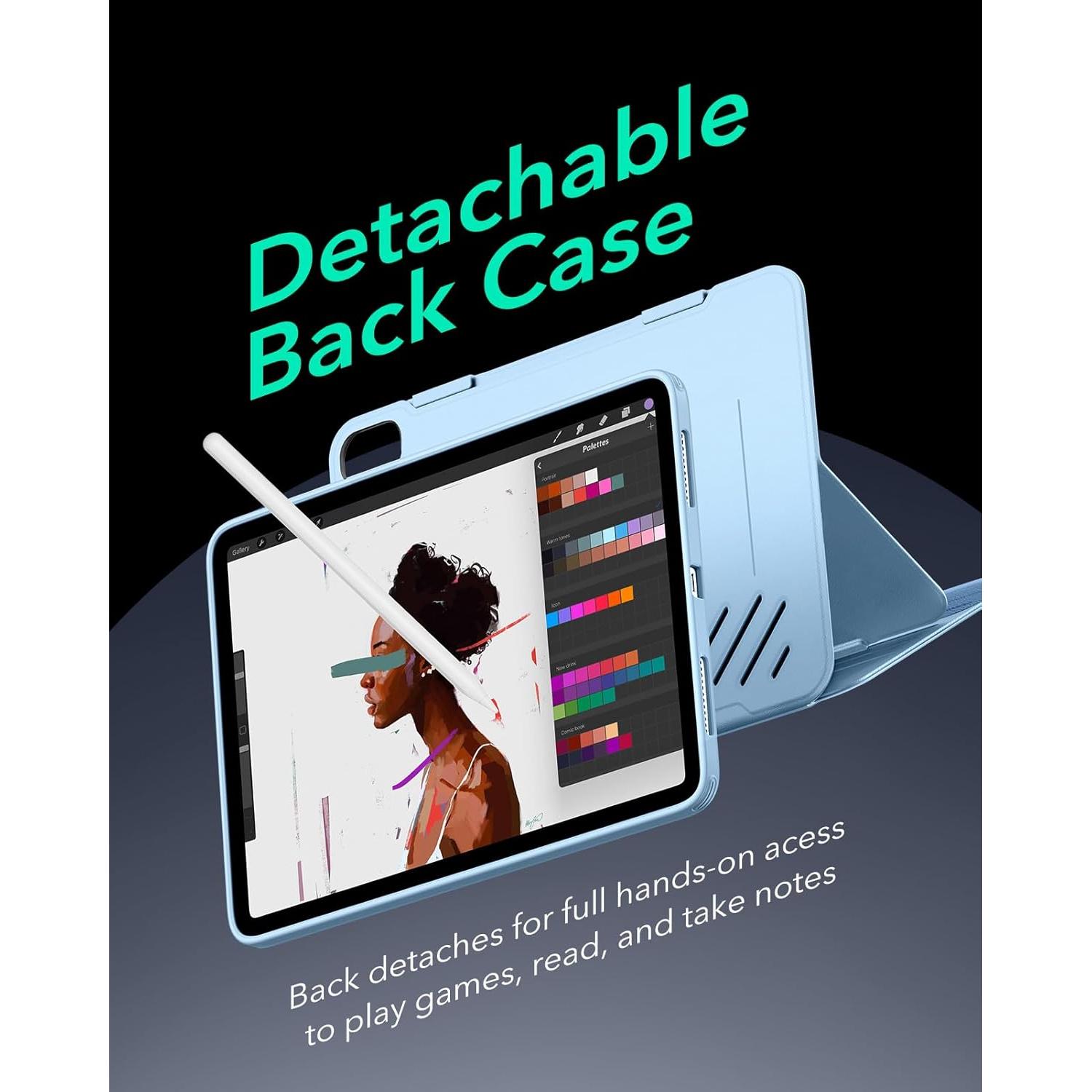 Funda ESR para iPad Air 13" M3/M2 2024/2025, Soporte Ajustable