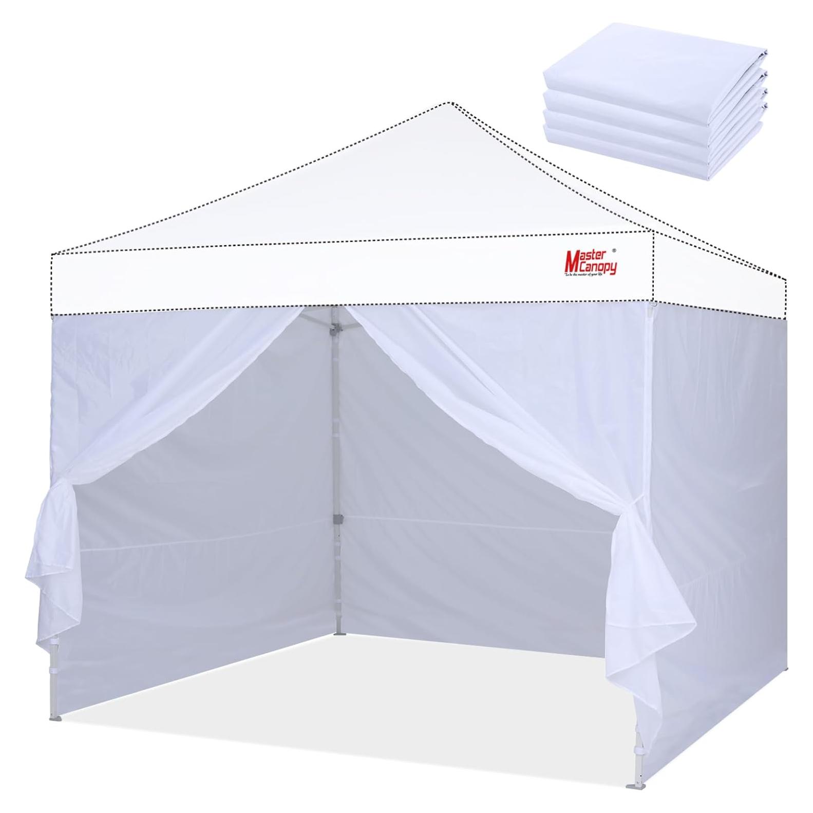 Kit de Paredes Laterales MASTERCANOPY 10x10 Pies Blanco
