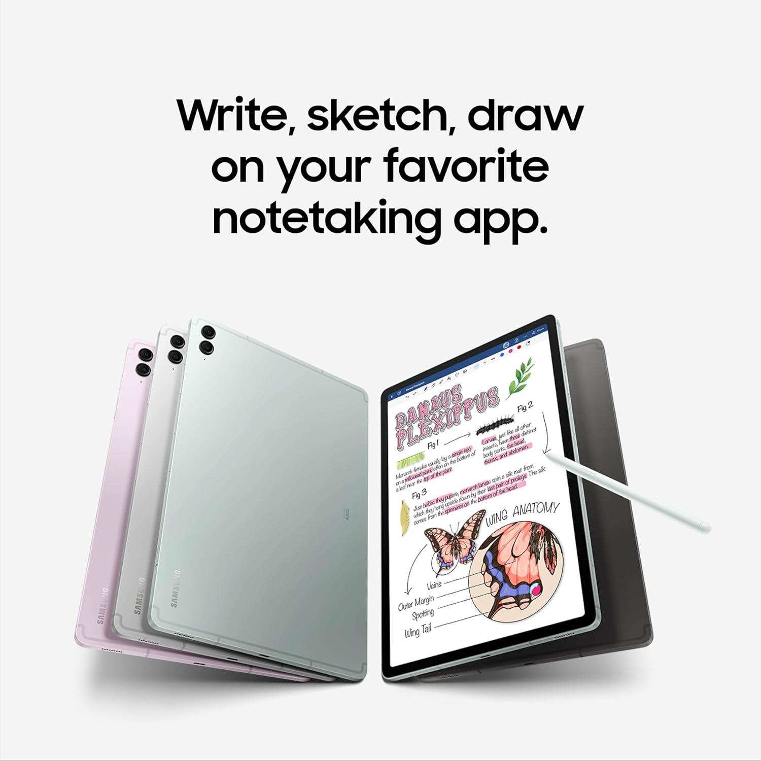 Samsung Galaxy Tab S9 FE+ 12.4" 128GB Menta, Resistente IP68