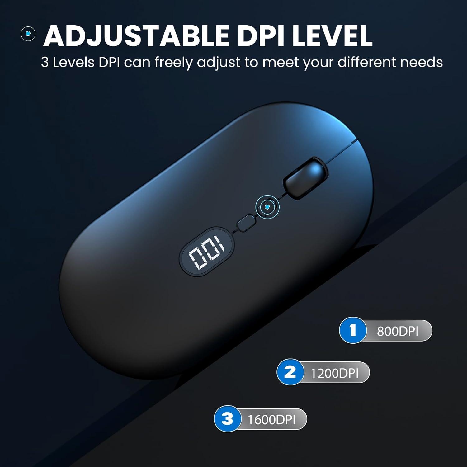 Ratón Inalámbrico MAGIC-REFINER X1 USB Delgado 1600 DPI