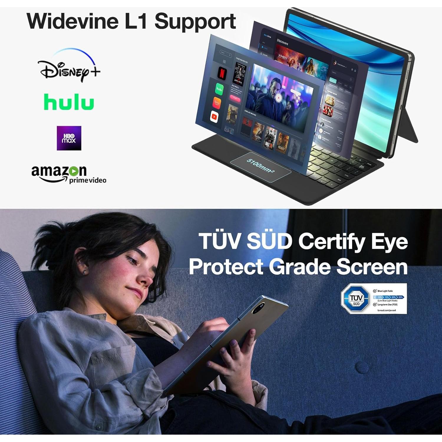 Tableta DOOGEE T30 Max 12.4" 4K 20GB RAM 512GB Android 14