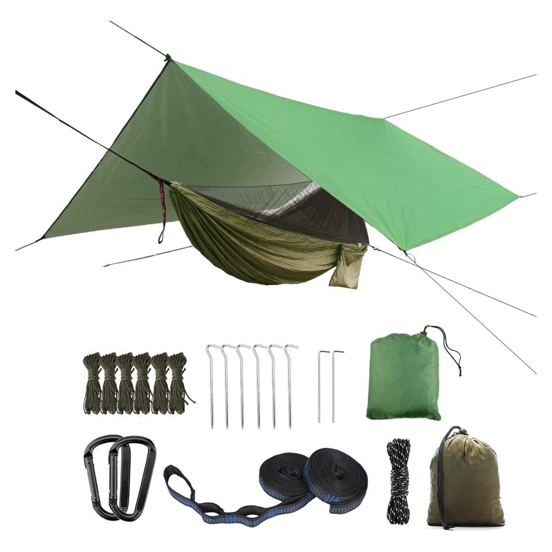 Hamaca de Camping YCD con Lona Impermeable y Red Mosquitos