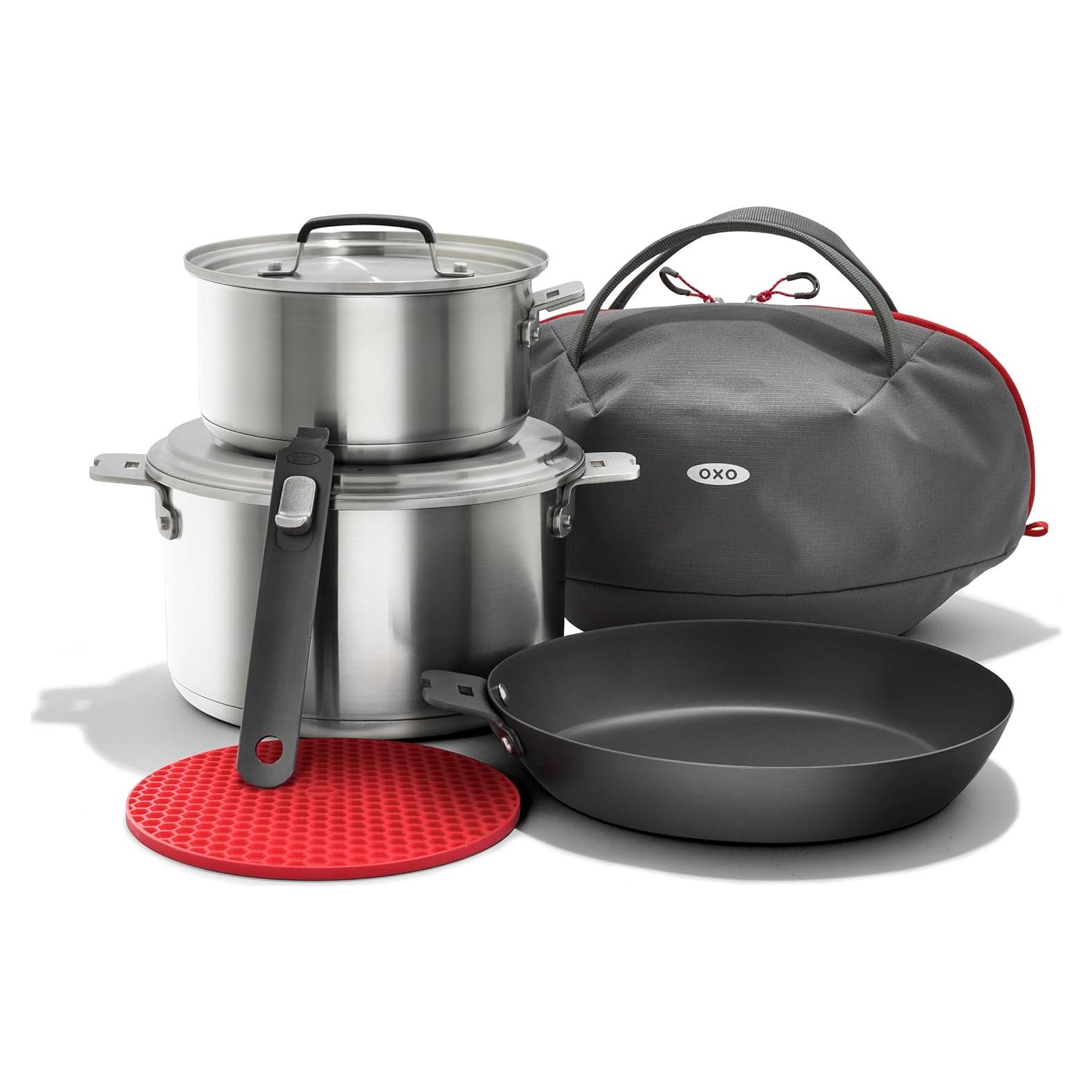 Set de Utensilios de Camping OXO Outdoor 8 Piezas Acero Inoxidable