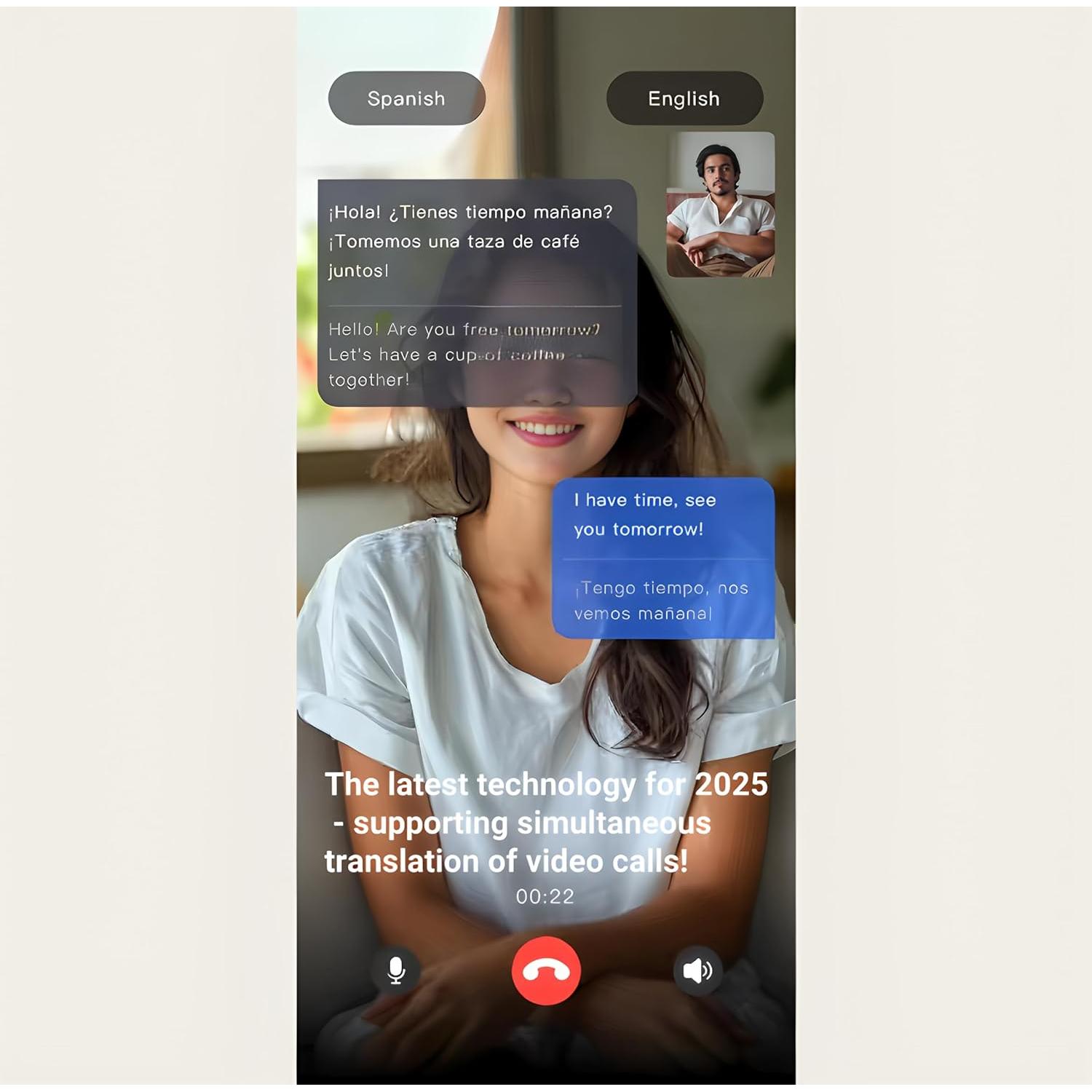 Auriculares Traductor Bluetooth JAD Q39 - 115 Idiomas, 8h Batería