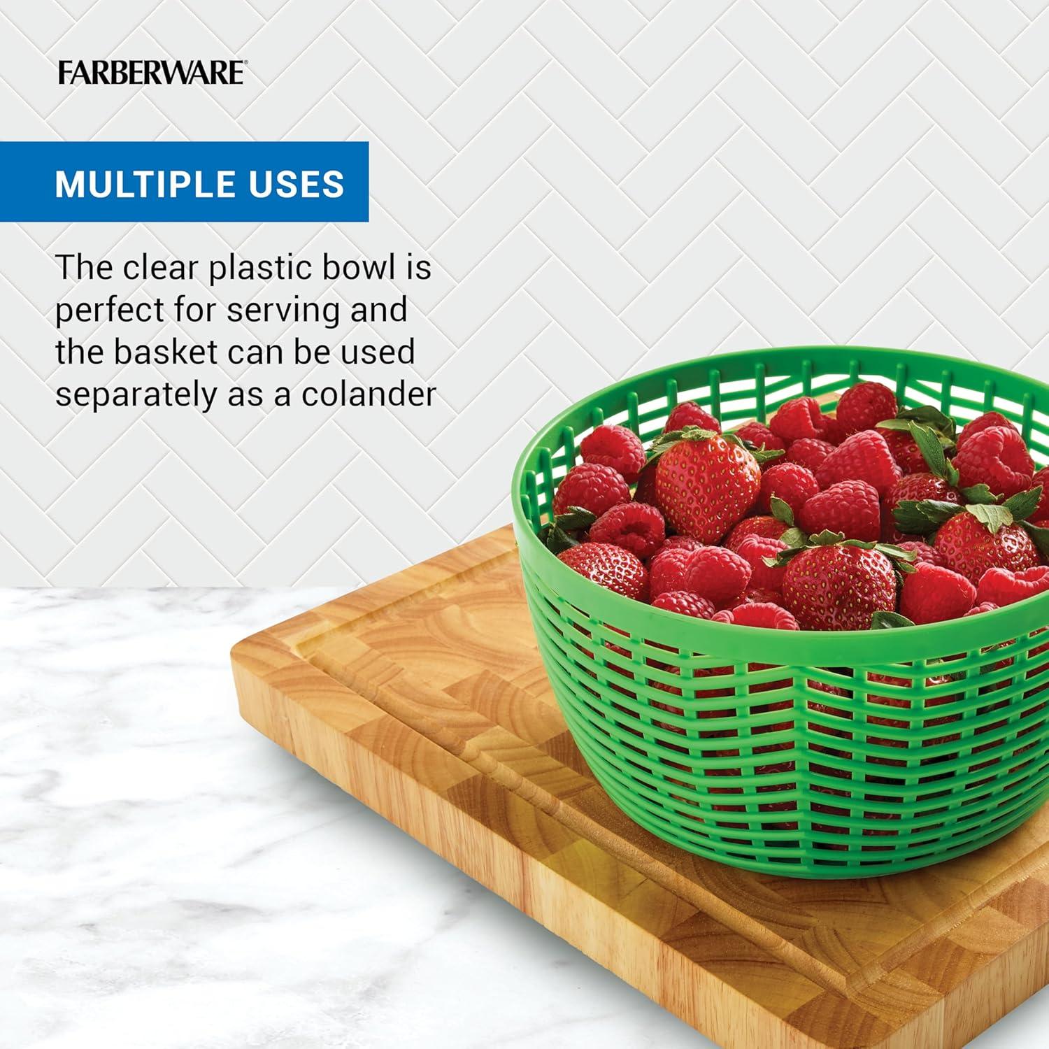 Centrifugadora de Ensalada Farberware 3.00 Litros Verde